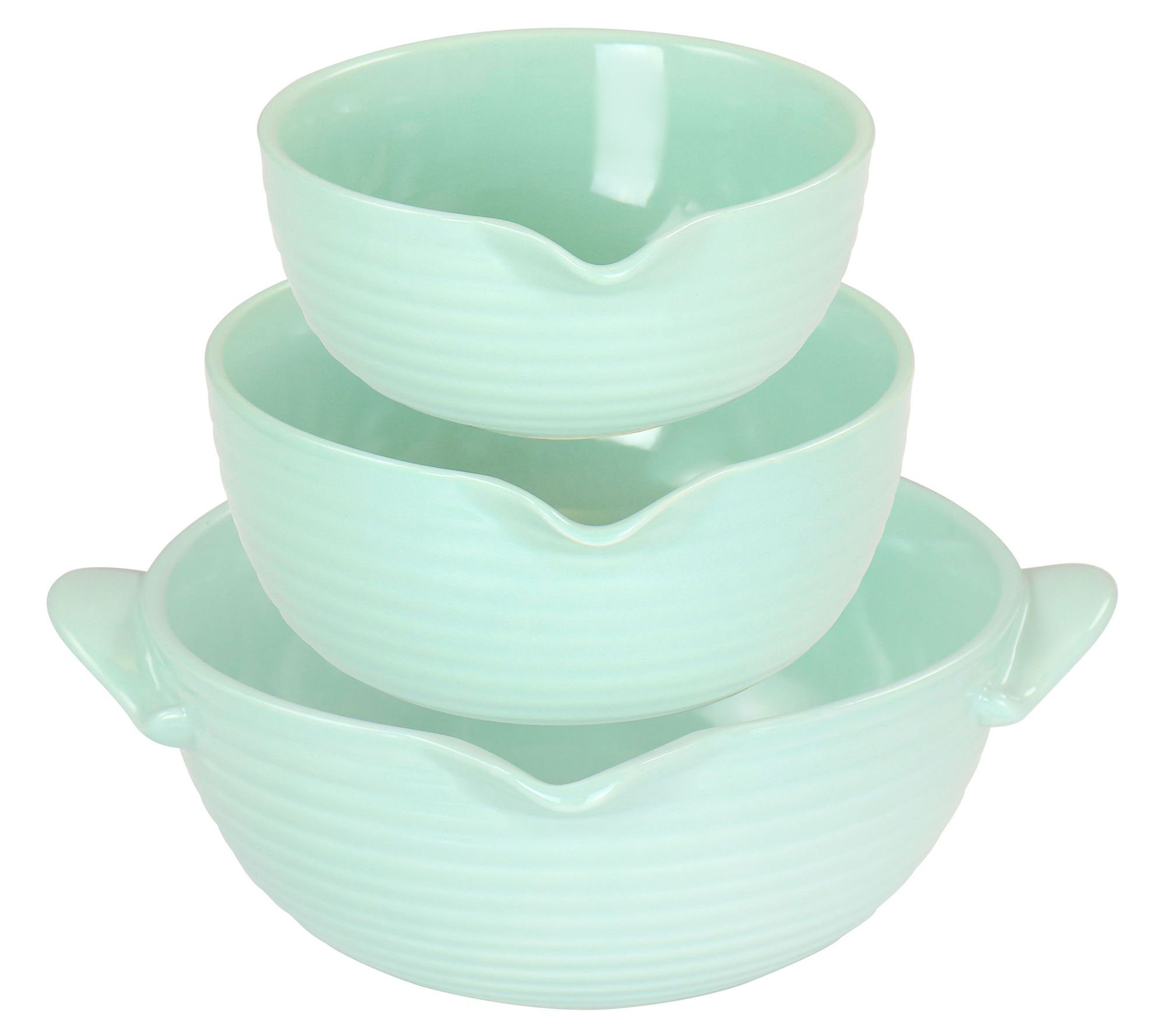 Martha Stewart Everyday - White 3-Piece Ceramic Bowl Set