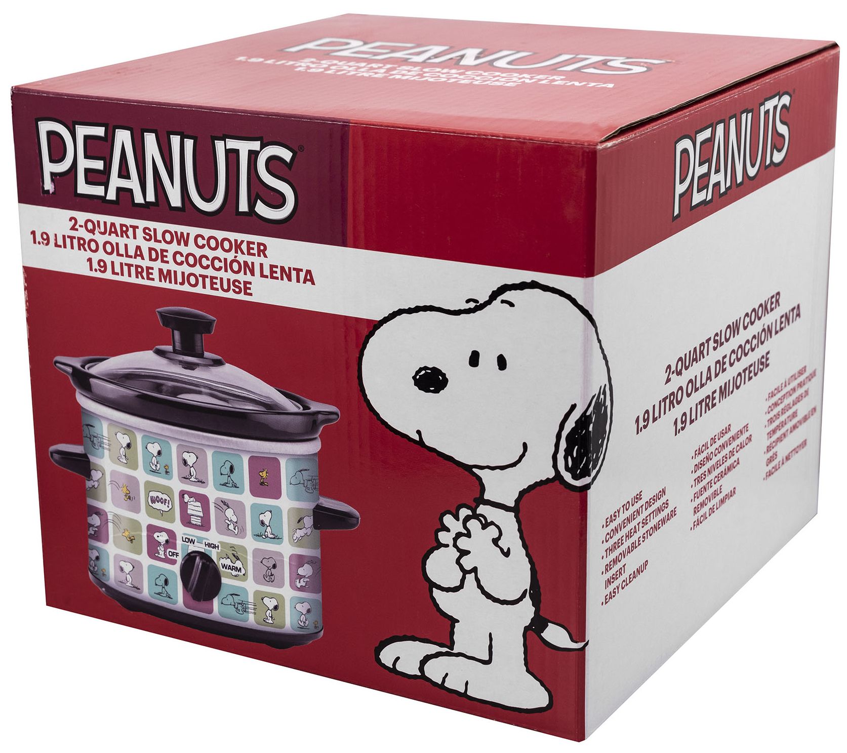 Uncanny Brands Peanuts Snoopy & Woodstock Double-square Waffle Maker :  Target