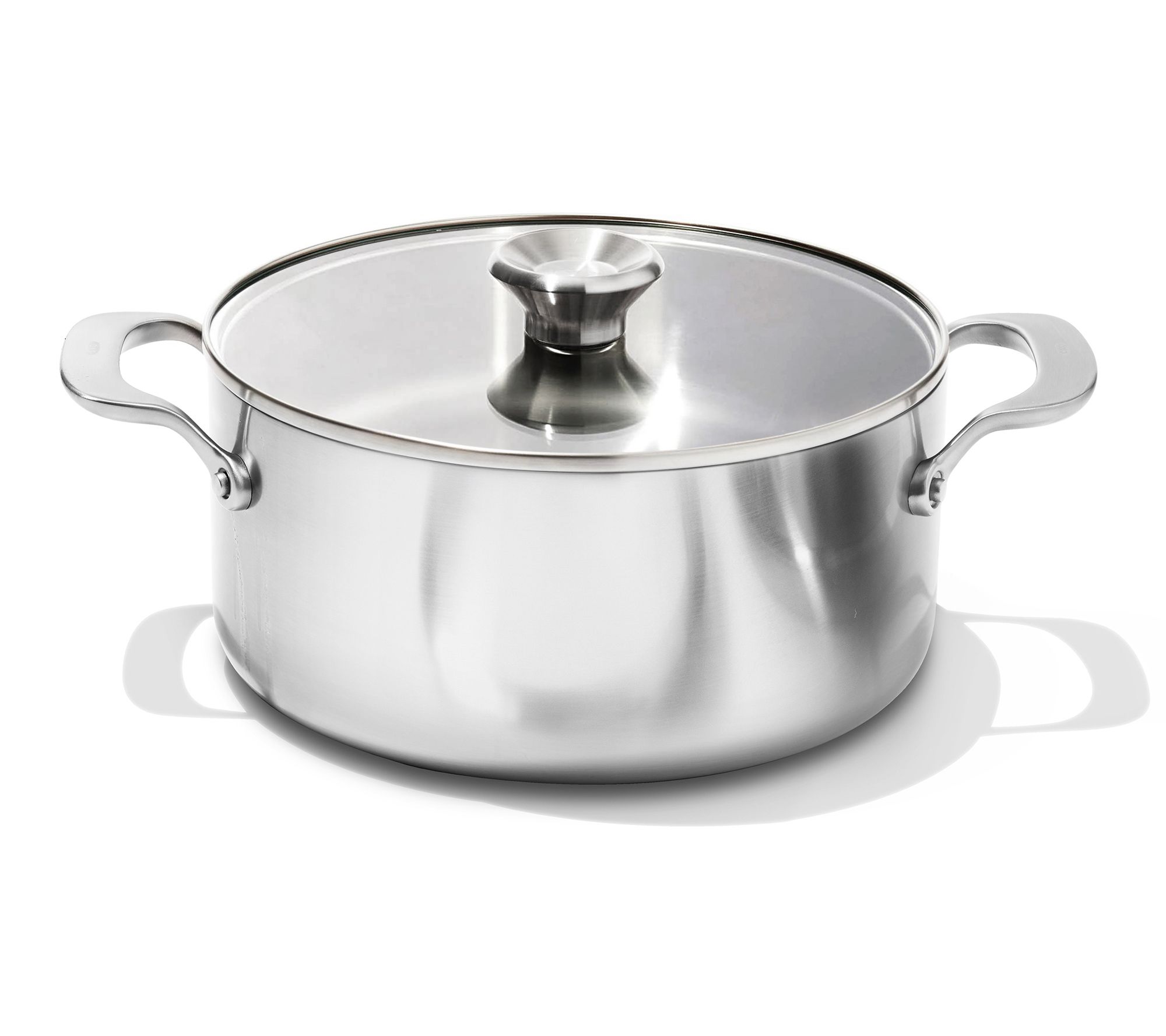 Goodful 4-Piece 3-qt and 5-qt Hammered Stock Pot Set on QVC 