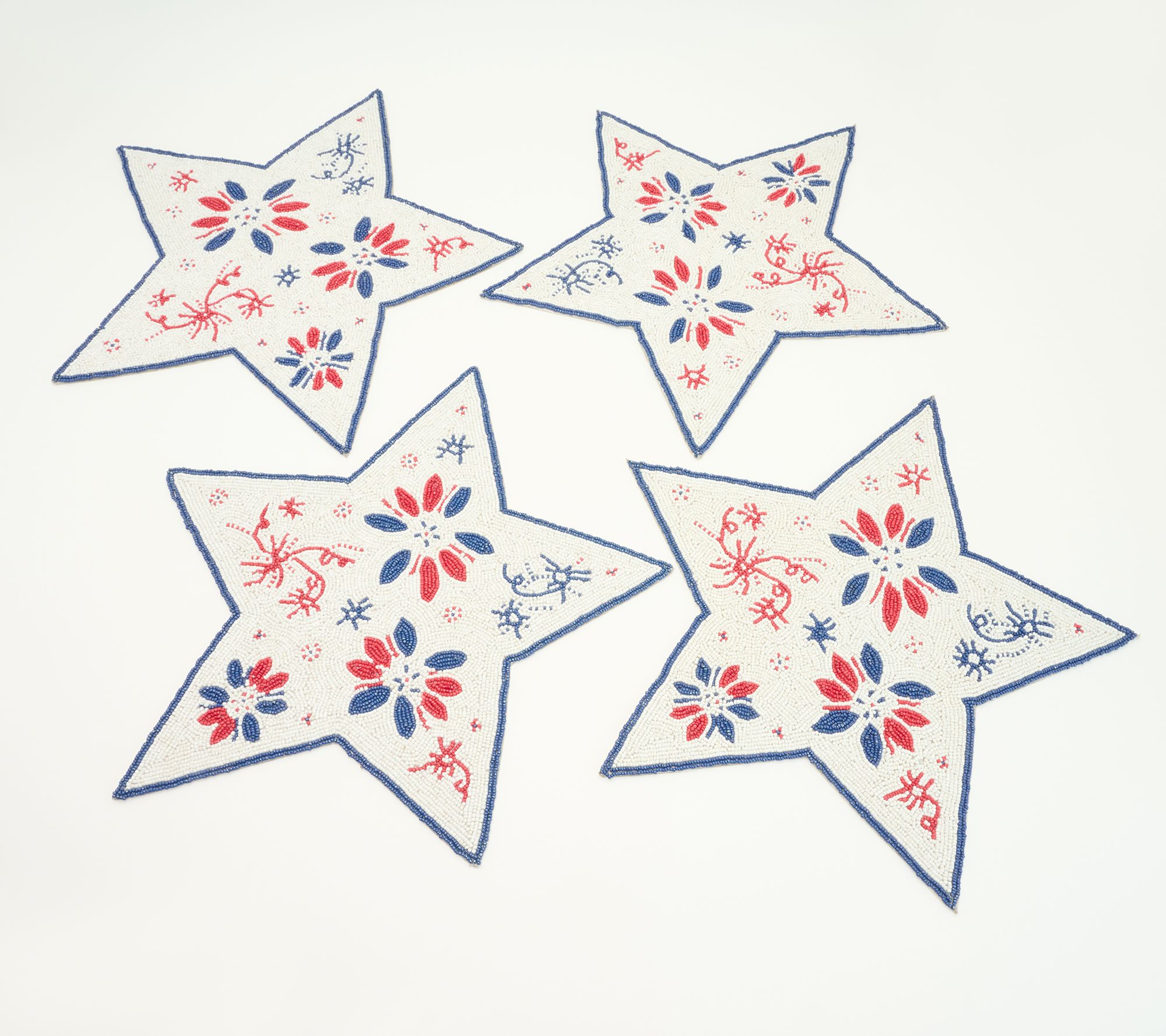 Temp-tations Seasonal Set of (4) Beaded Placemats