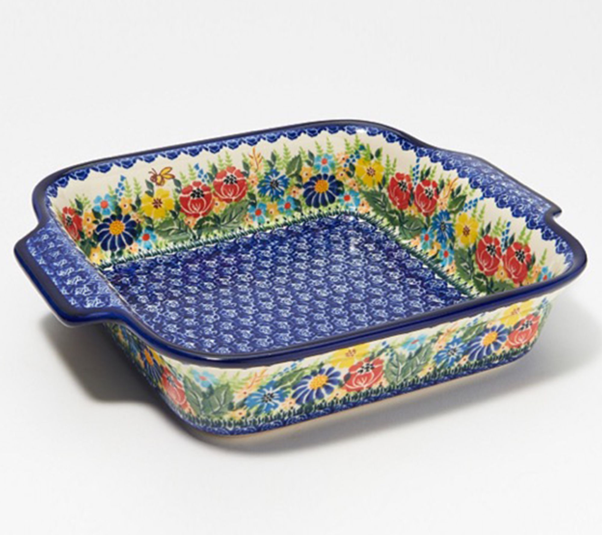 Lidia's Polish Pottery Square Baker - QVC.com