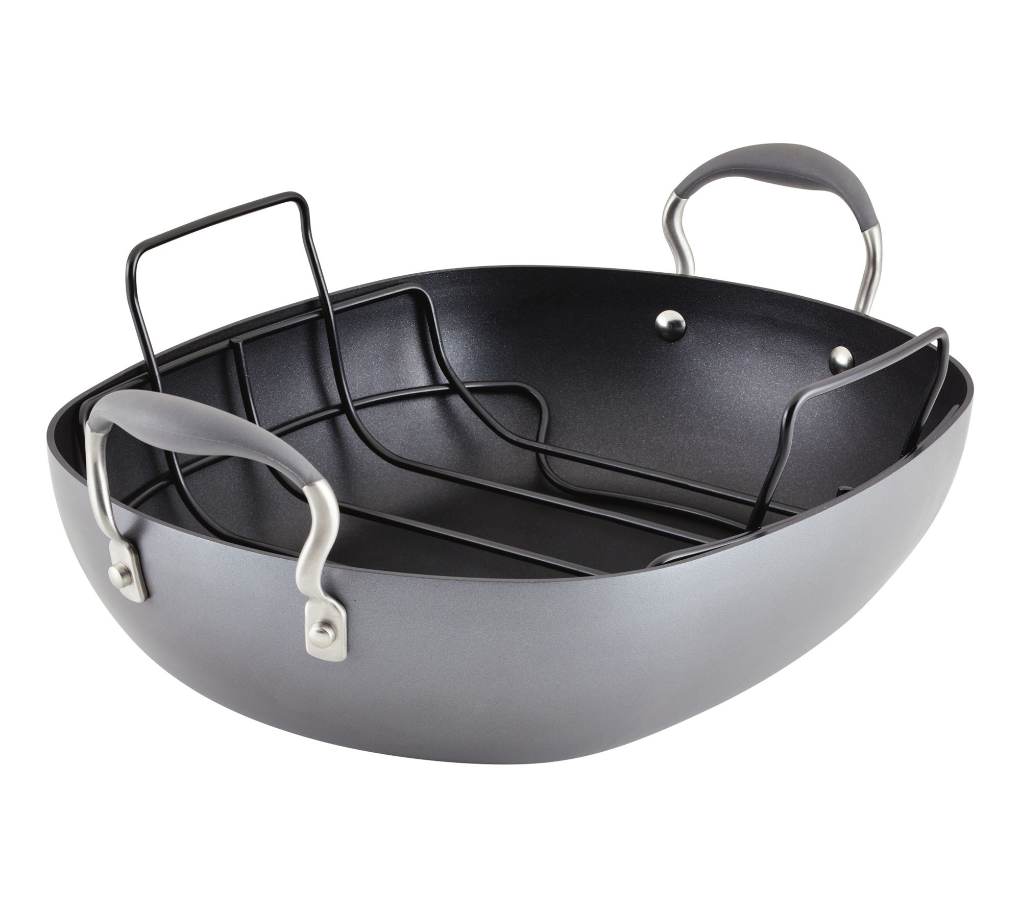 Anolon Advanced Hard Anodized Nonstick Roaster with Rack, 14in
