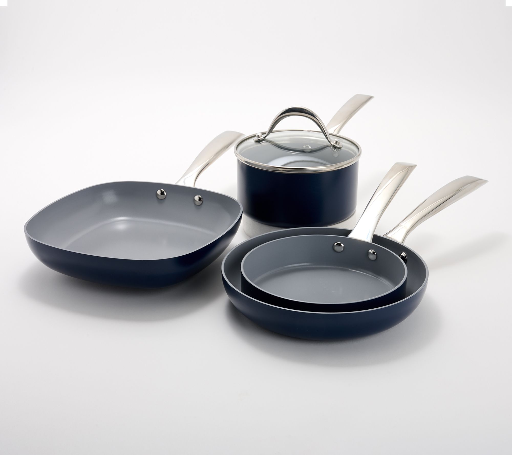 Technique 4-Pc Ceramic Nonstick Hard Anodized Mini Cookware Set