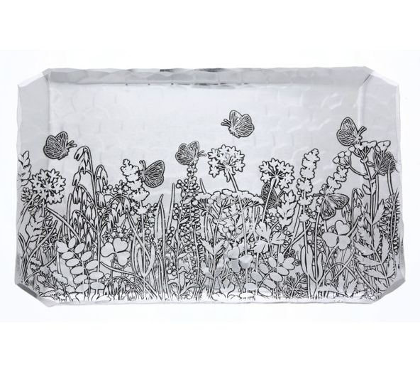 Wendell August Wildflower Design Butler Tray