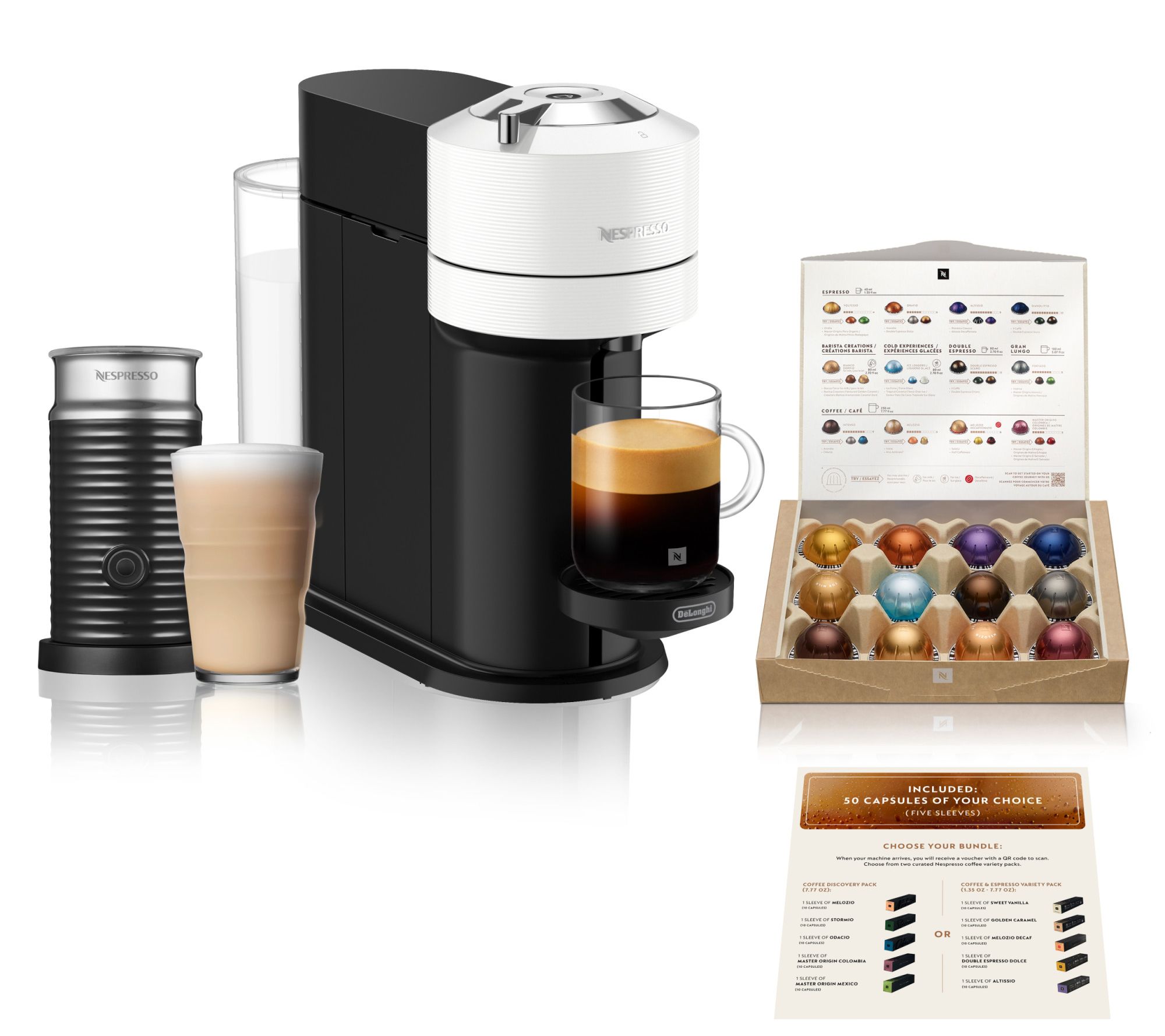 Nespresso Vertuo Next Coffee/Espresso Maker w Frother & Voucher
