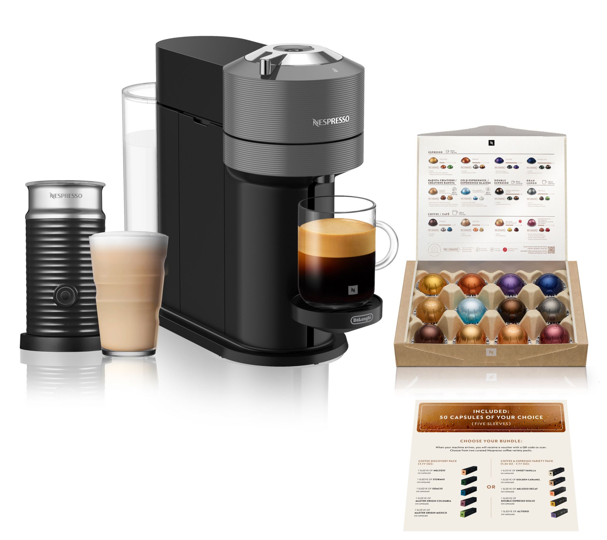Nespresso Vertuo Next Coffee/Espresso Maker w Frother & Voucher