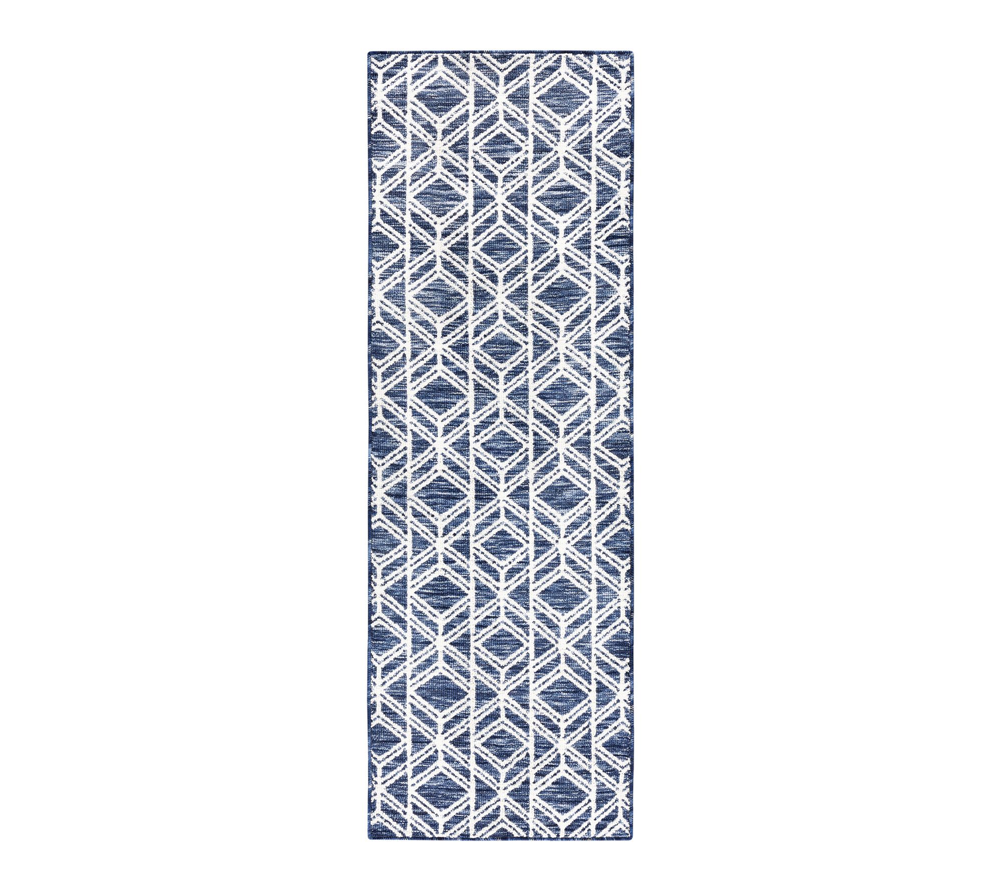 TCLI Walker Modern Diamond Washable 24"x40" Kitchen Mat