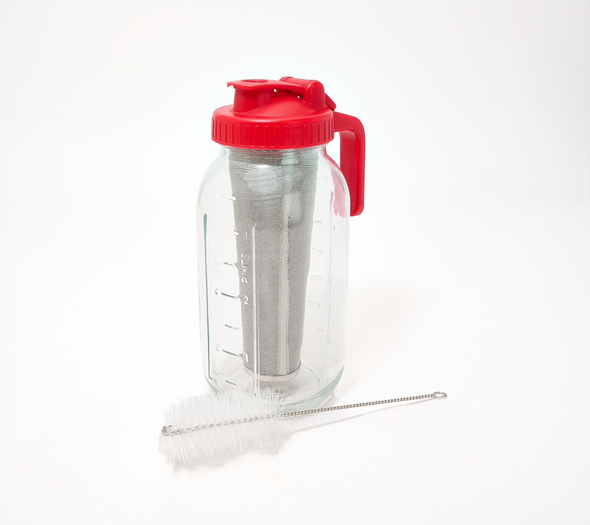 Prepology 64-oz Glass Mason Jar Pitcher w/ Accessory Kit