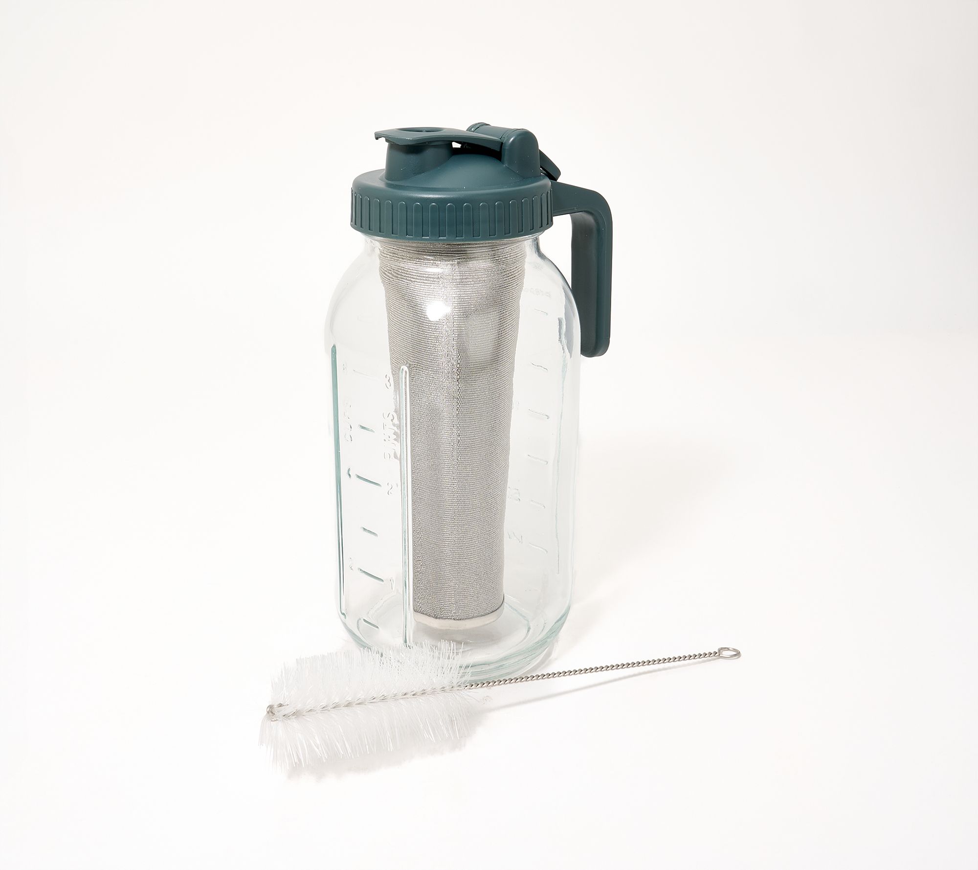 Prepology 64-oz Glass Mason Jar Pitcher w/ Accessory Kit