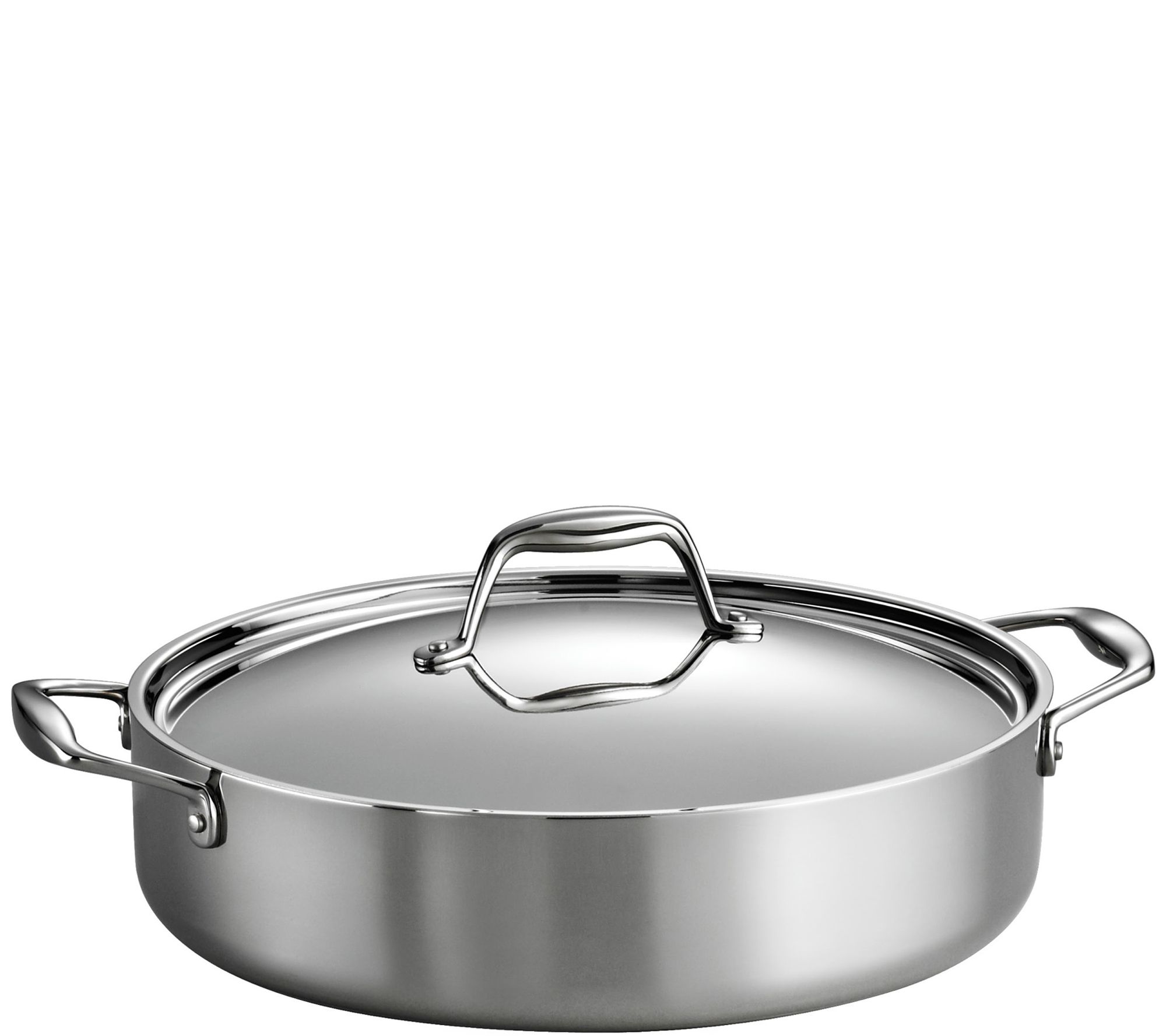 Tramontina 5-Qt Stainless Steel Tri-Ply Clad Covered Braiser 