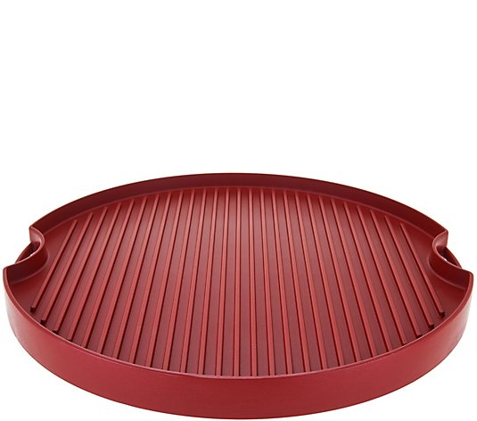 Cook's Essentials 15" Reversible Round BBQ Grill & Griddle