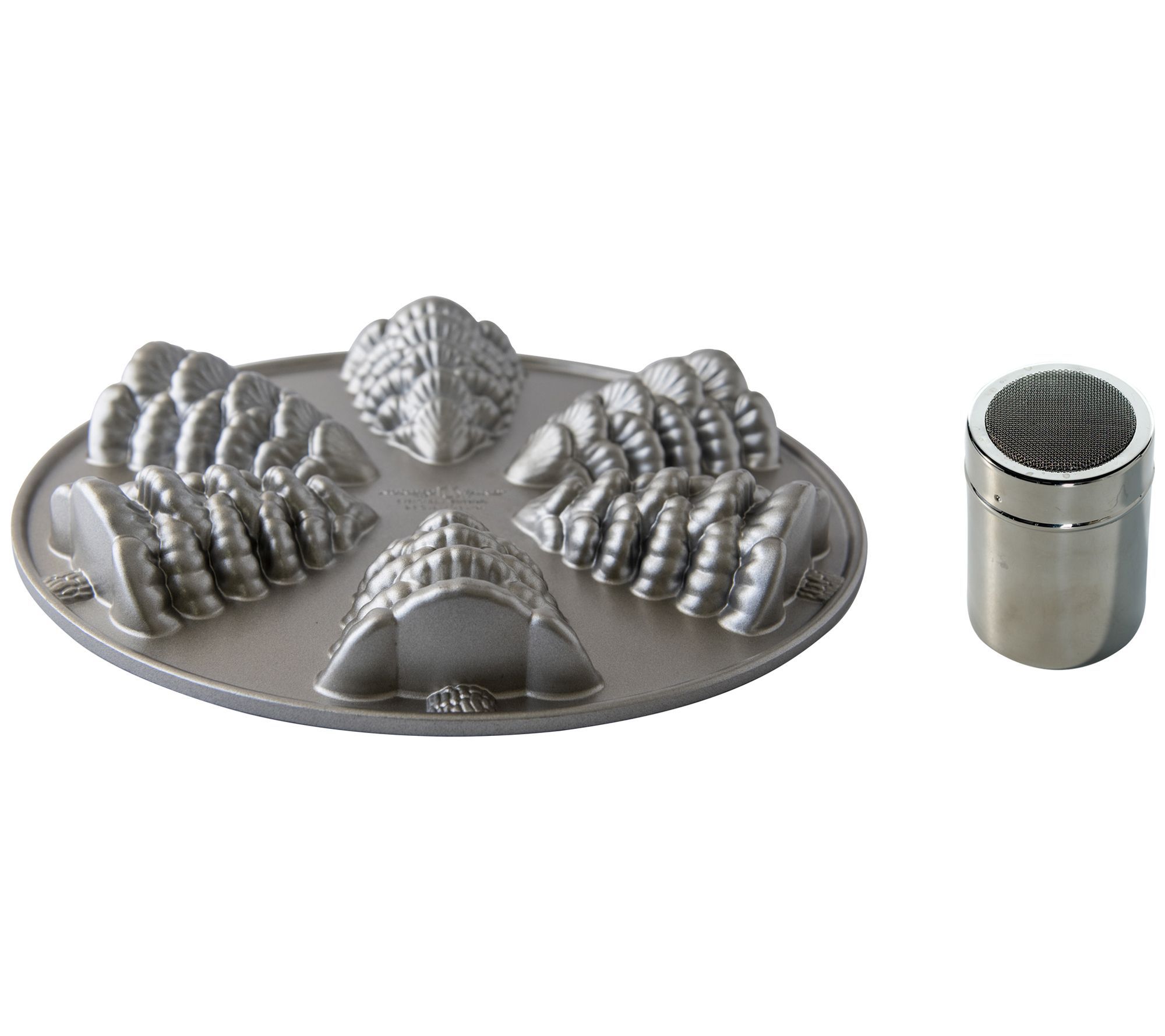 Nordic Ware Evergreen Cakelet Pan & Duster