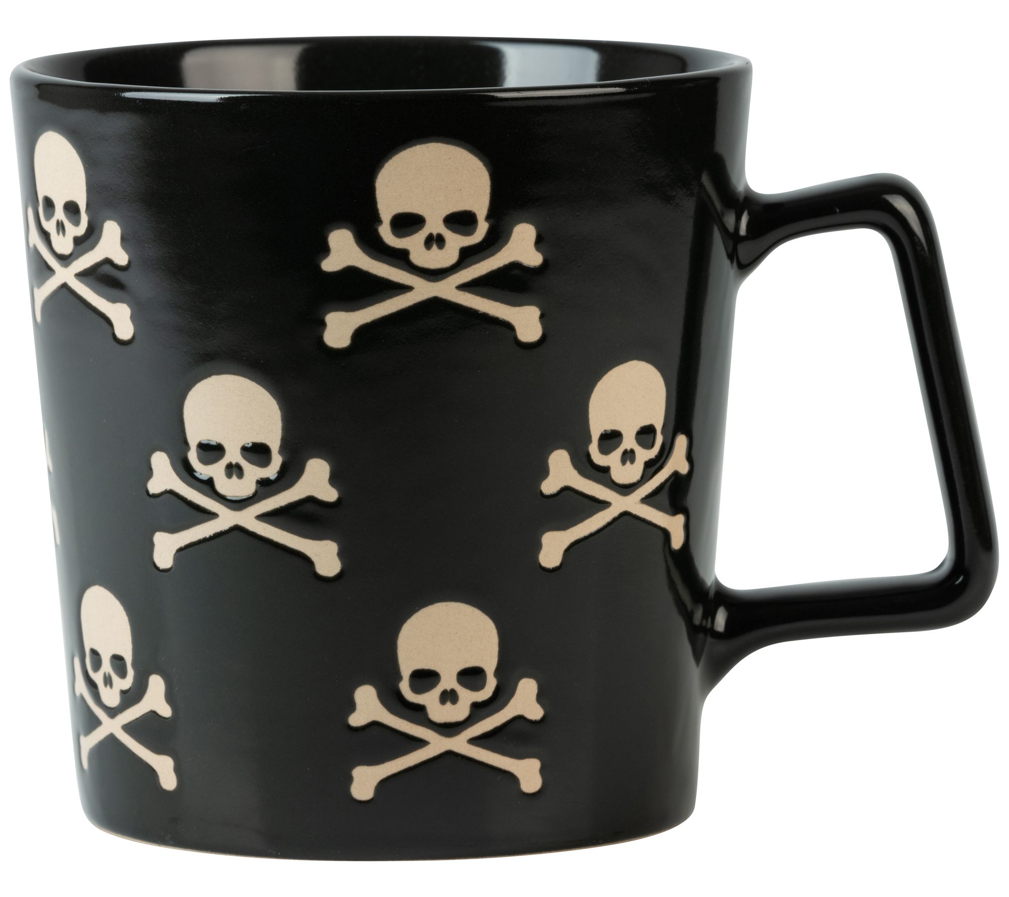 10 Strawberry Street 20 Oz. Skull and Crossbones Mug