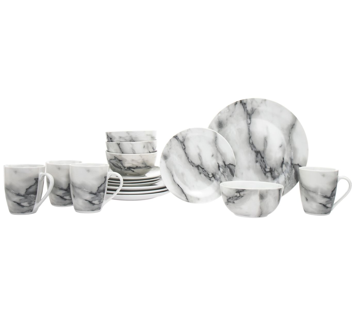 Godinger Carrera 16-Piece Porcelain Dinnerware et