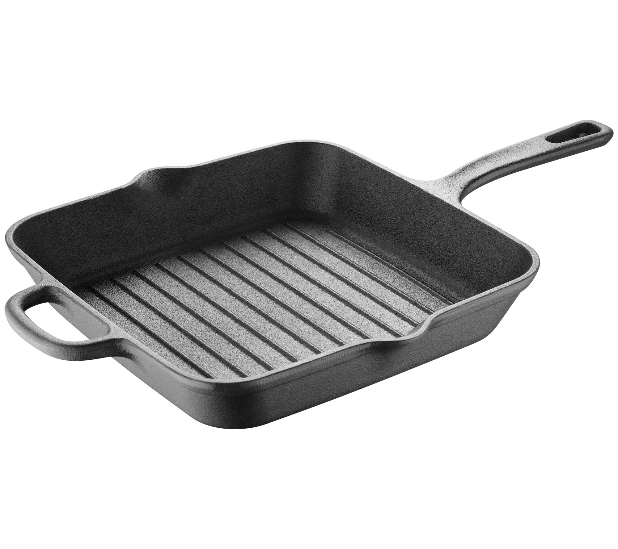 Nutrichef Cast Iron Square Skillet Grill Pan