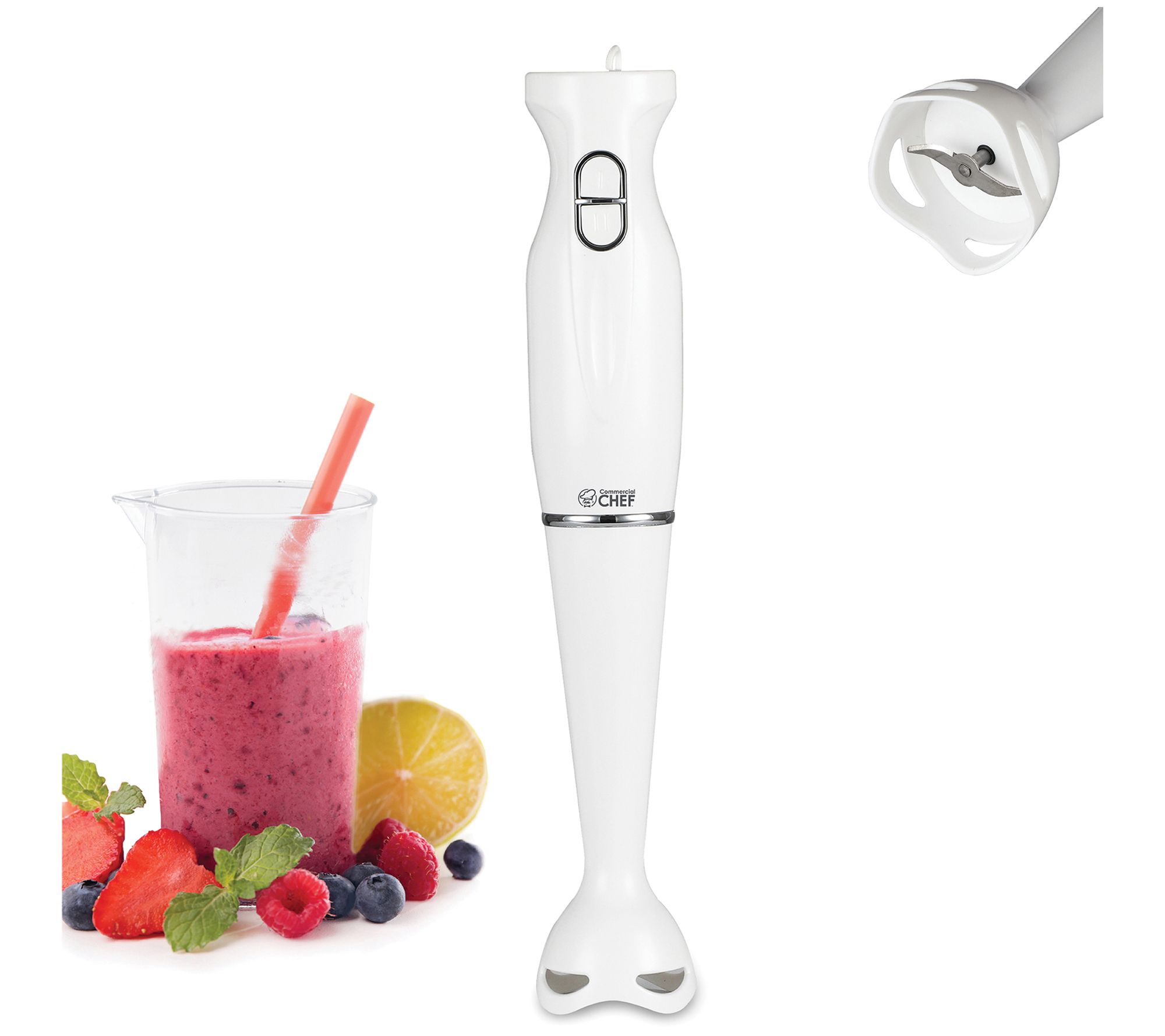 Commercial Chef 2Speed Immersion Handheld Blender
