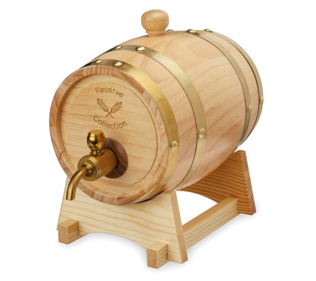 Foster & Rye Whiskey Barrel Drink Dispenser