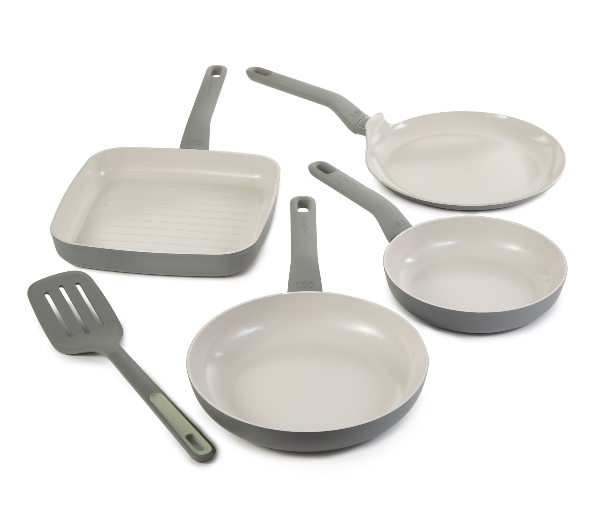 BergHOFF Leo Balance 5-Pc Nonstick Frying Pan Set with Turner