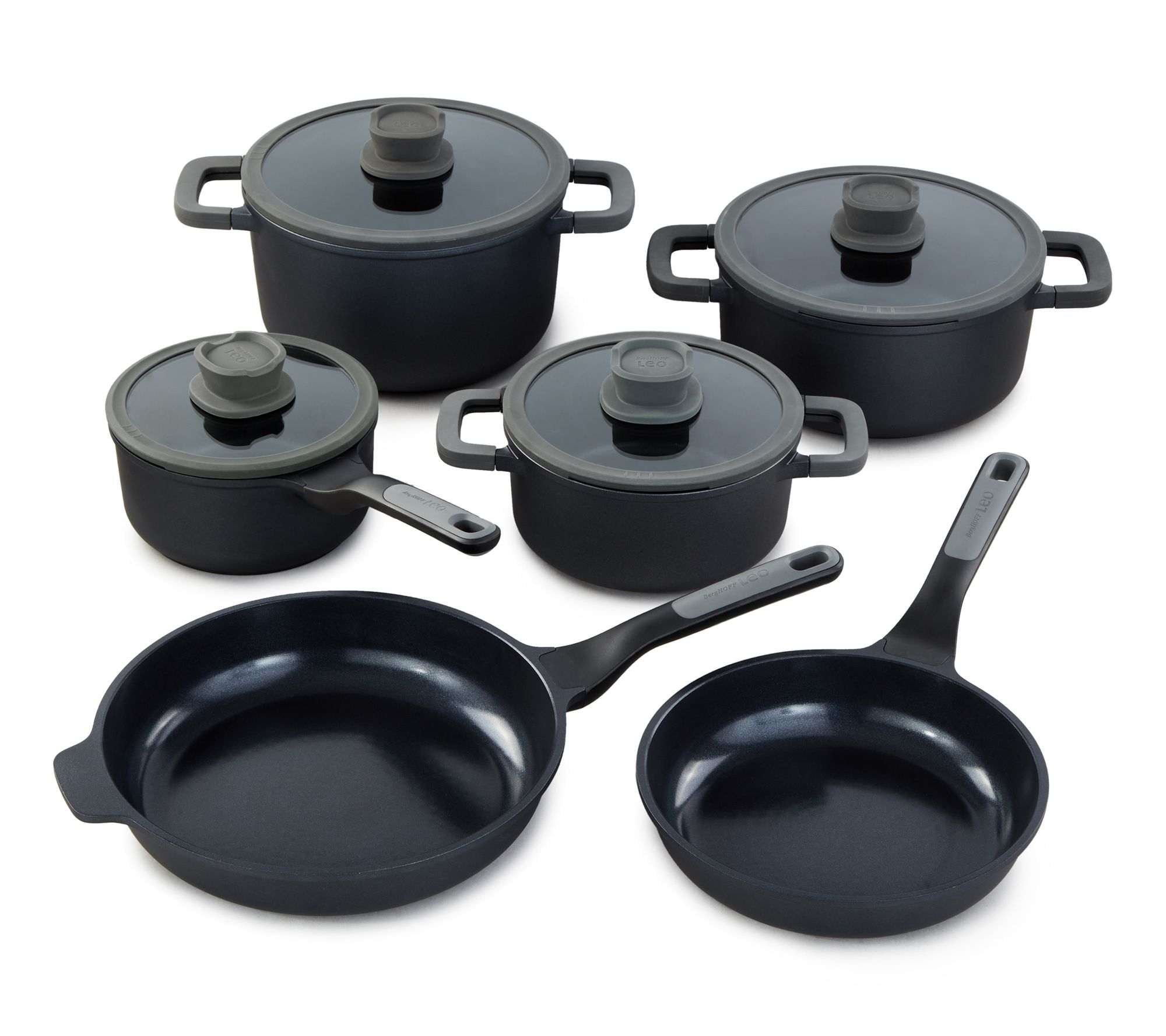 BergHOFF Stone+ 10-Piece Nonstick Ceramic Cookware Set