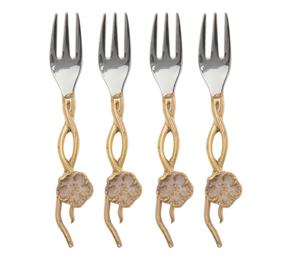 Godinger Hellebore Dessert Fork Set