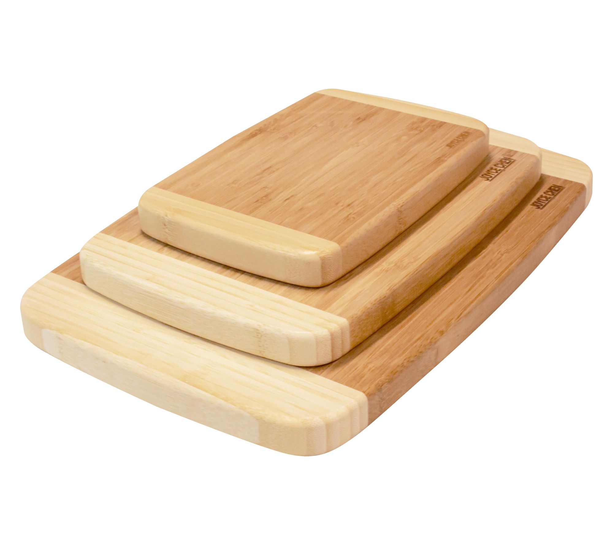 Joyce Chen Set of 3 Burnished Bamboo Cutting Boards Bundle