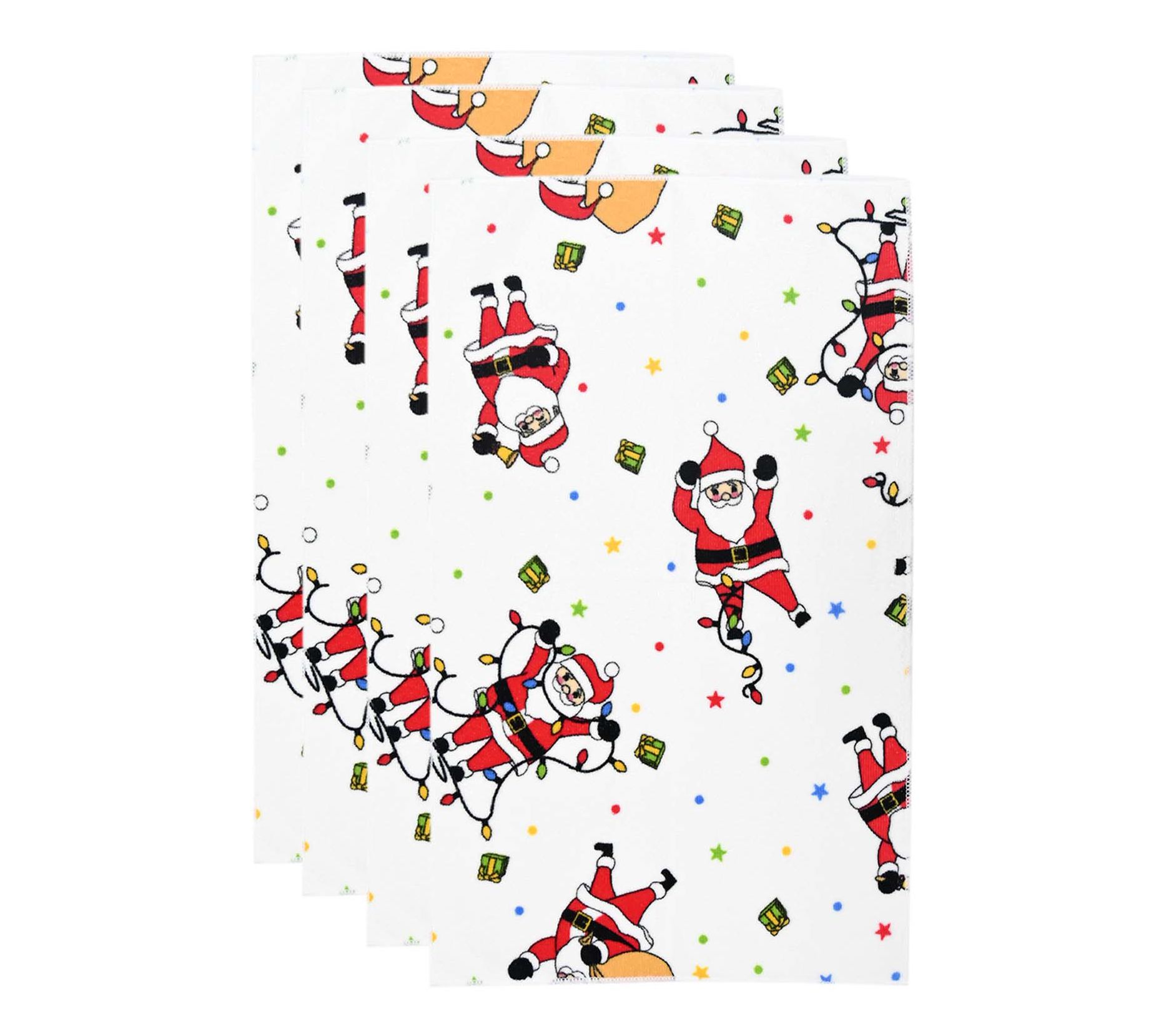  Temp-tations Set of (4) 15"x25" Microfiber Towels