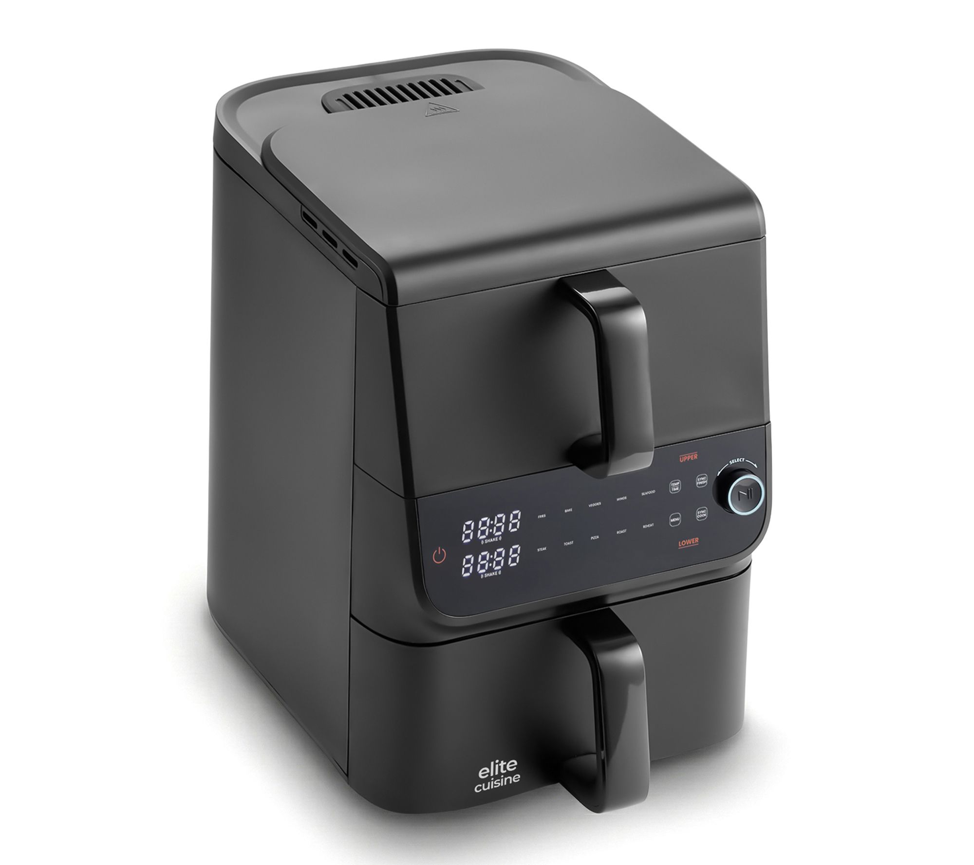  Elite Cuisine 10.5Qt Digital Double Stack Air Fryer, Black