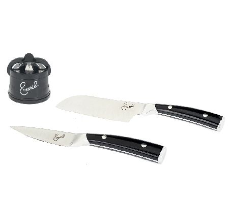 Emeril Stainless Steel Kitchen Knife Set - 14-Piece with Sharpener