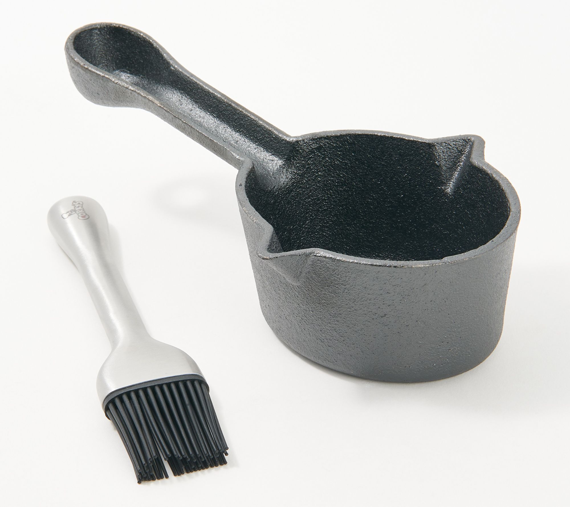 Cast Iron Sauce Pot & Basting Brush — The Kitchen by Vangura