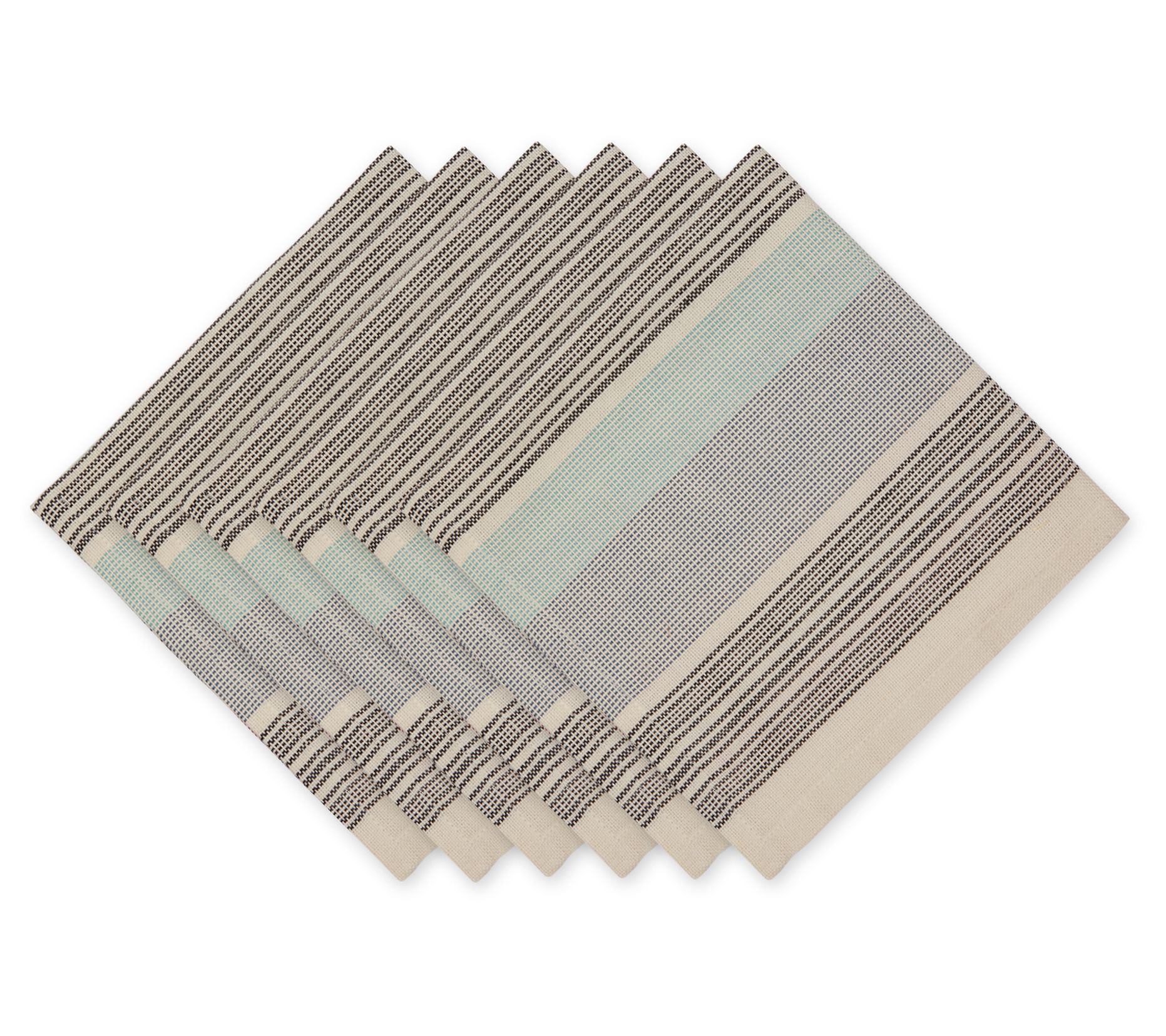 Design Imports Set of 6 Mediterranean Variegated Napkins