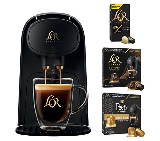 L'OR Barista Coffee & Espresso System + Wel come Assortment 