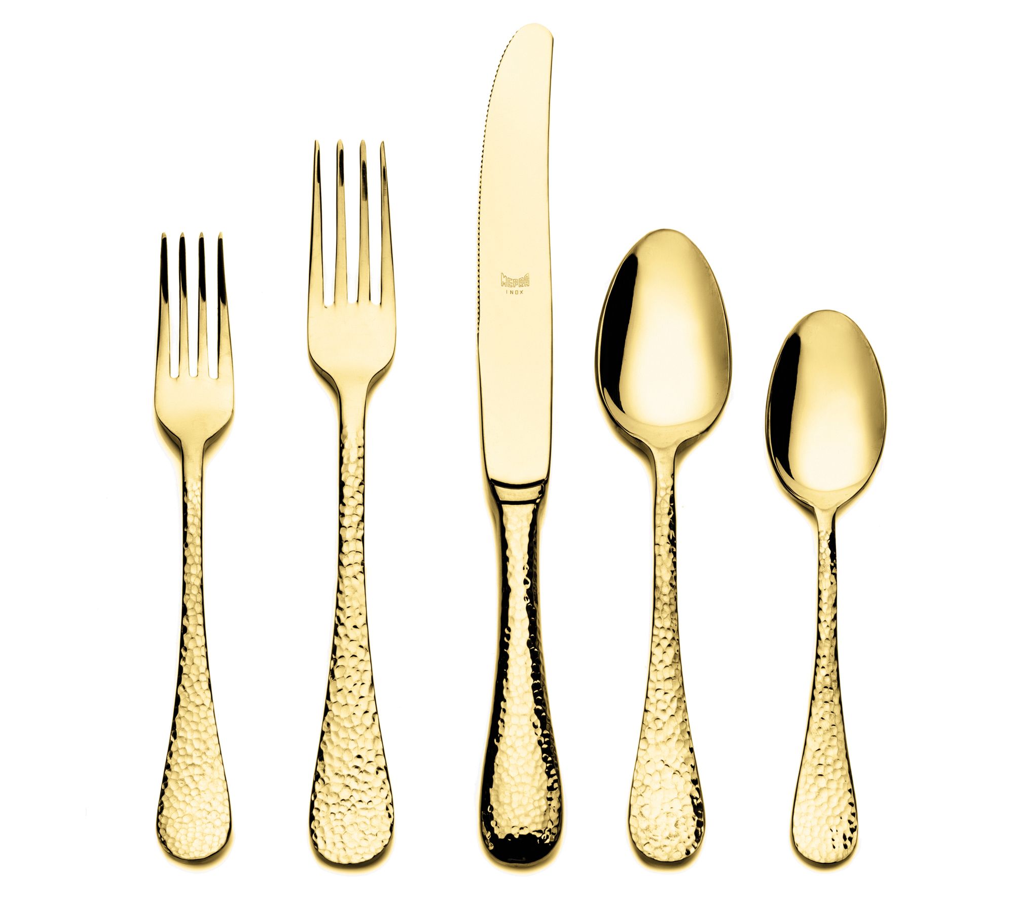 Mepra Epoque Gold Flatware Set