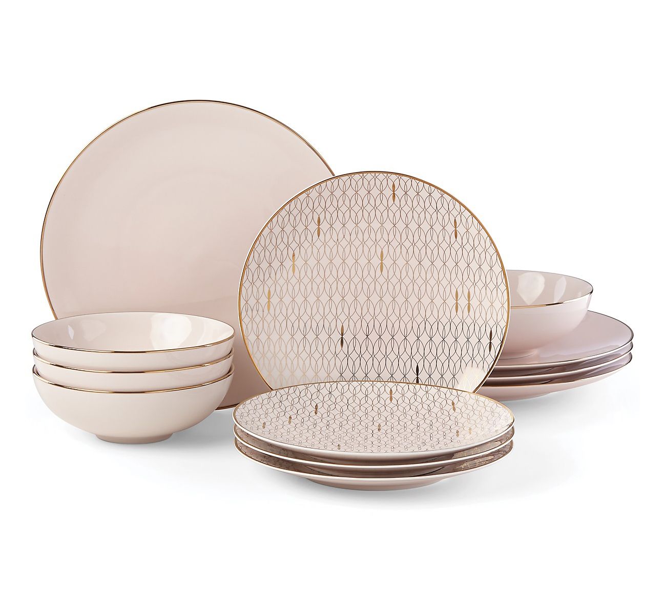 Lenox 12-Piece Trianna Porcelain Dinnerware Set
