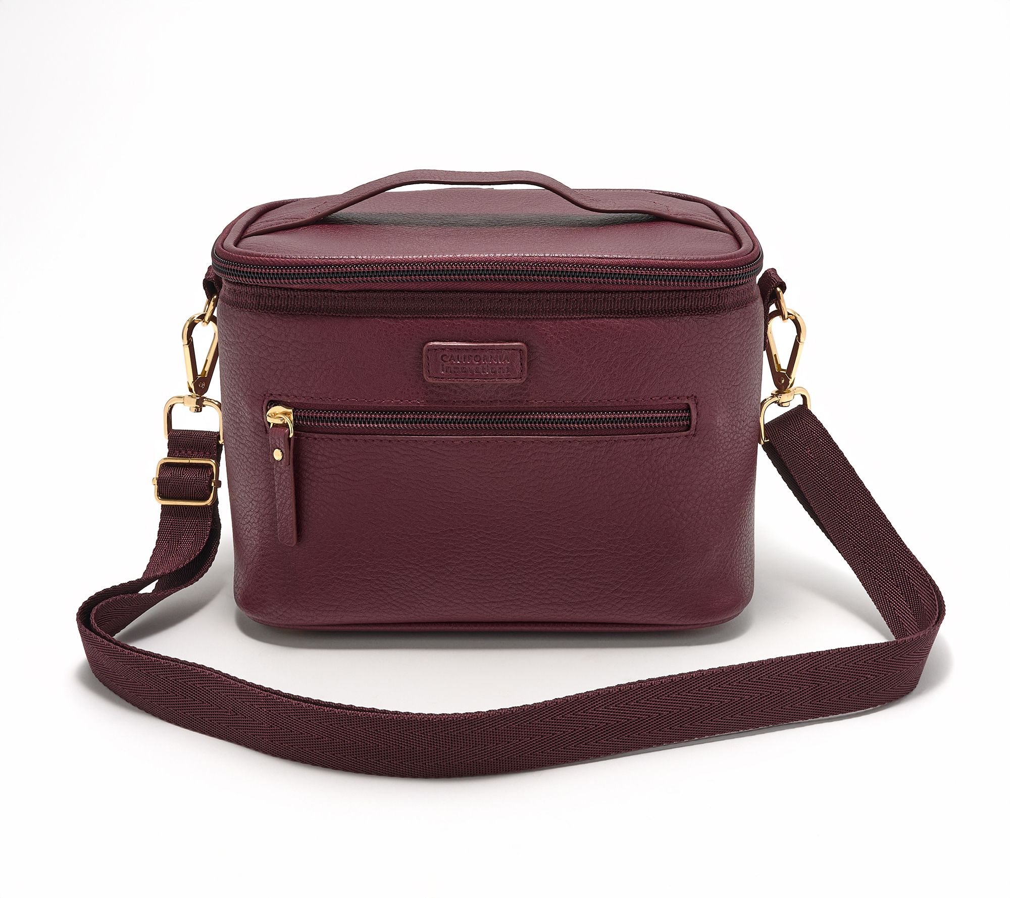 California Innovations 6 Can Insulated Faux Leather Lunch Tote