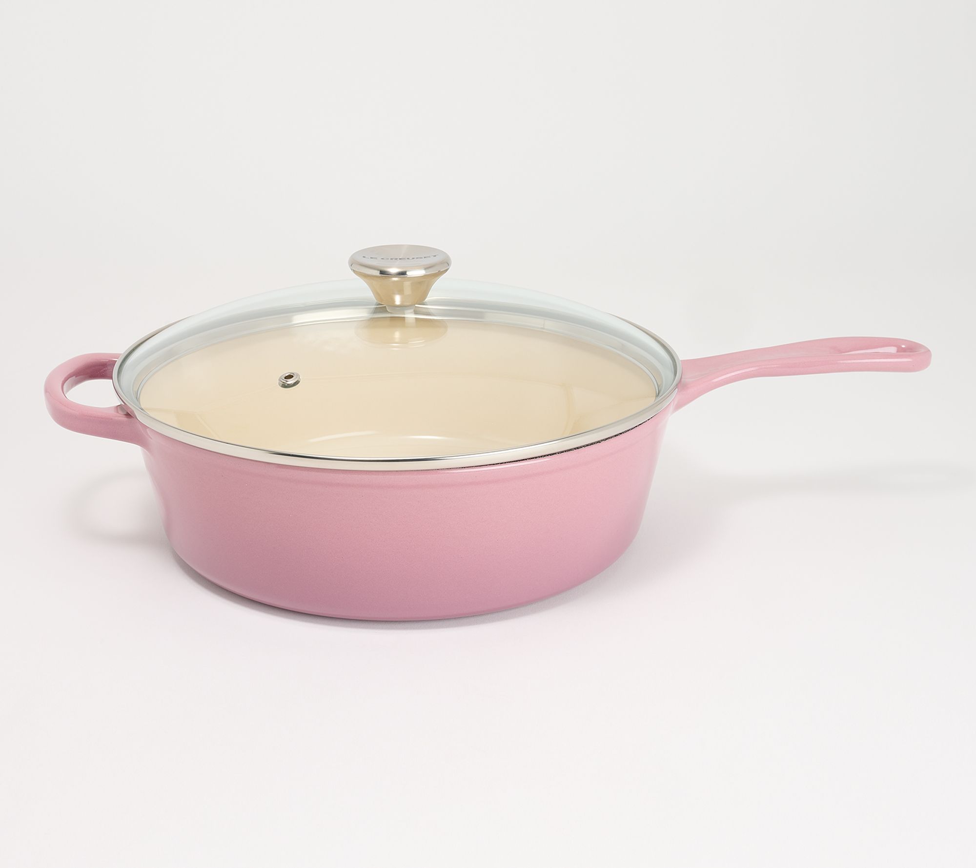"As Is" Le Creuset 3.75-qt Cast Iron Cassadou w/Glass Lid