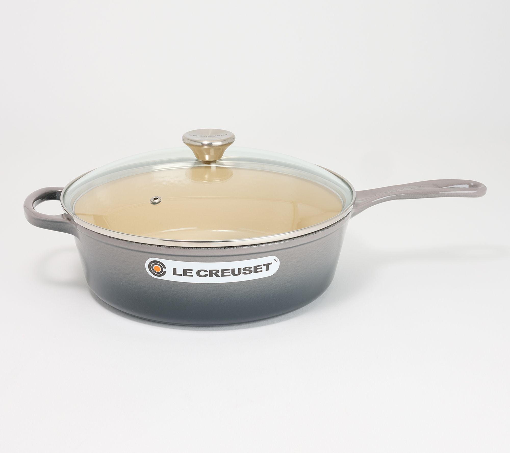 "As Is" Le Creuset 3.75-qt Cast Iron Cassadou w/Glass Lid