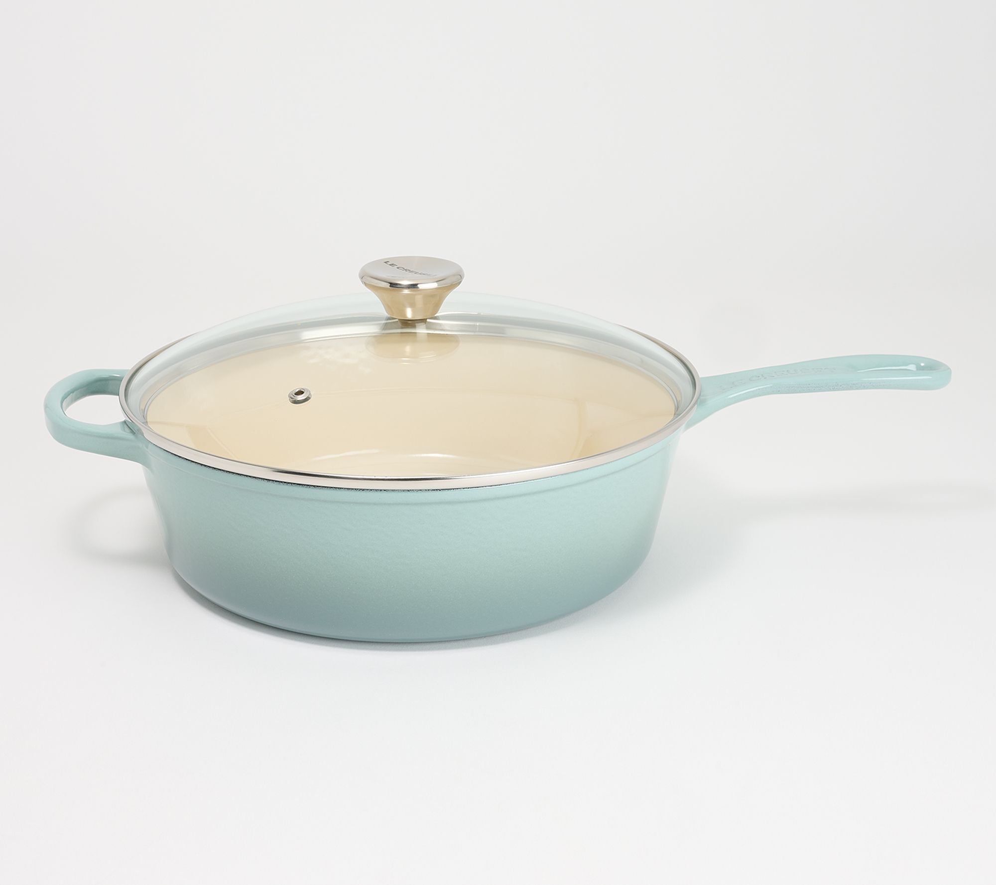 "As Is" Le Creuset 3.75-qt Cast Iron Cassadou w/Glass Lid