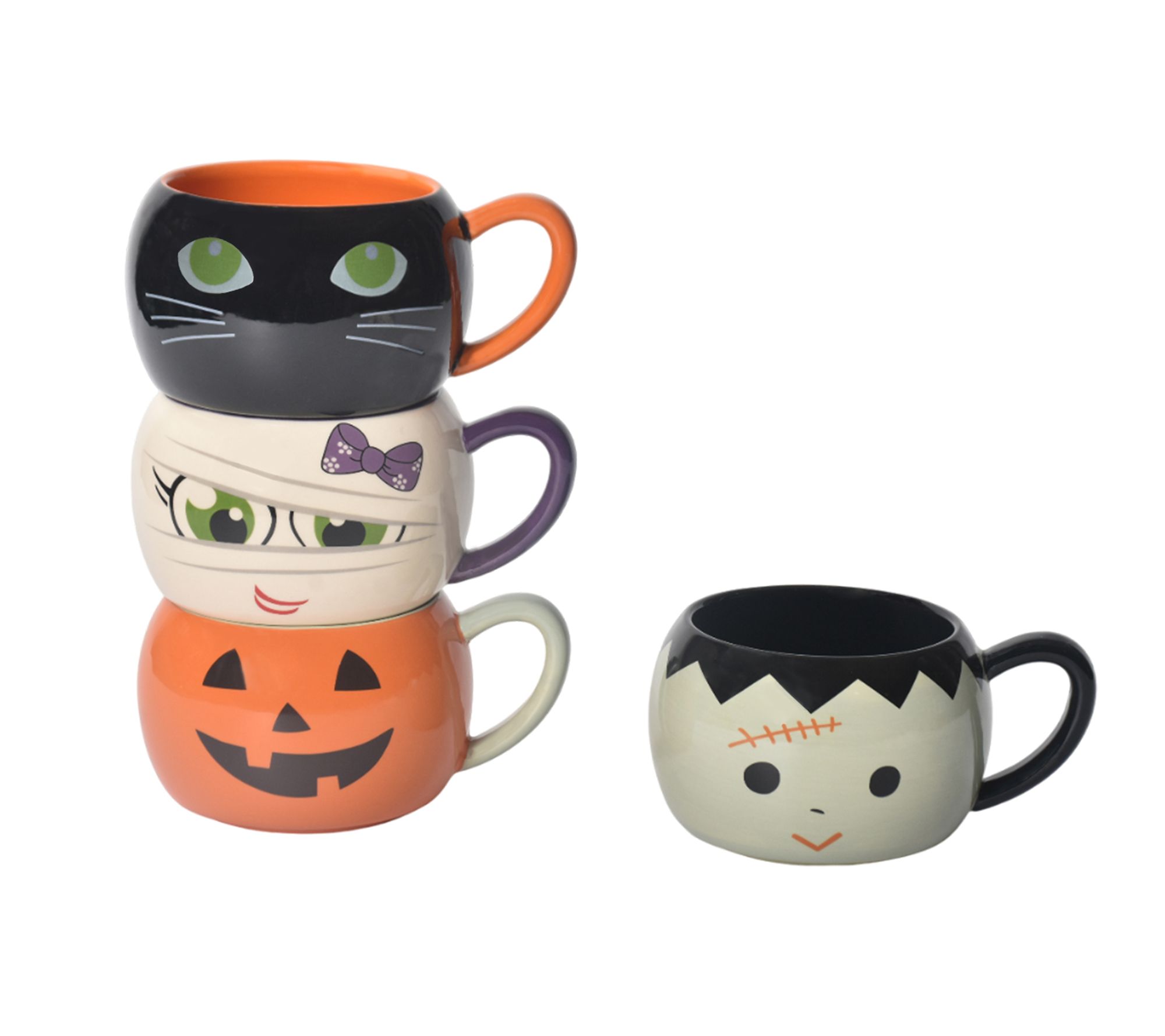 "As Is" Temp-tations Set of (4) Stacking Character Mugs