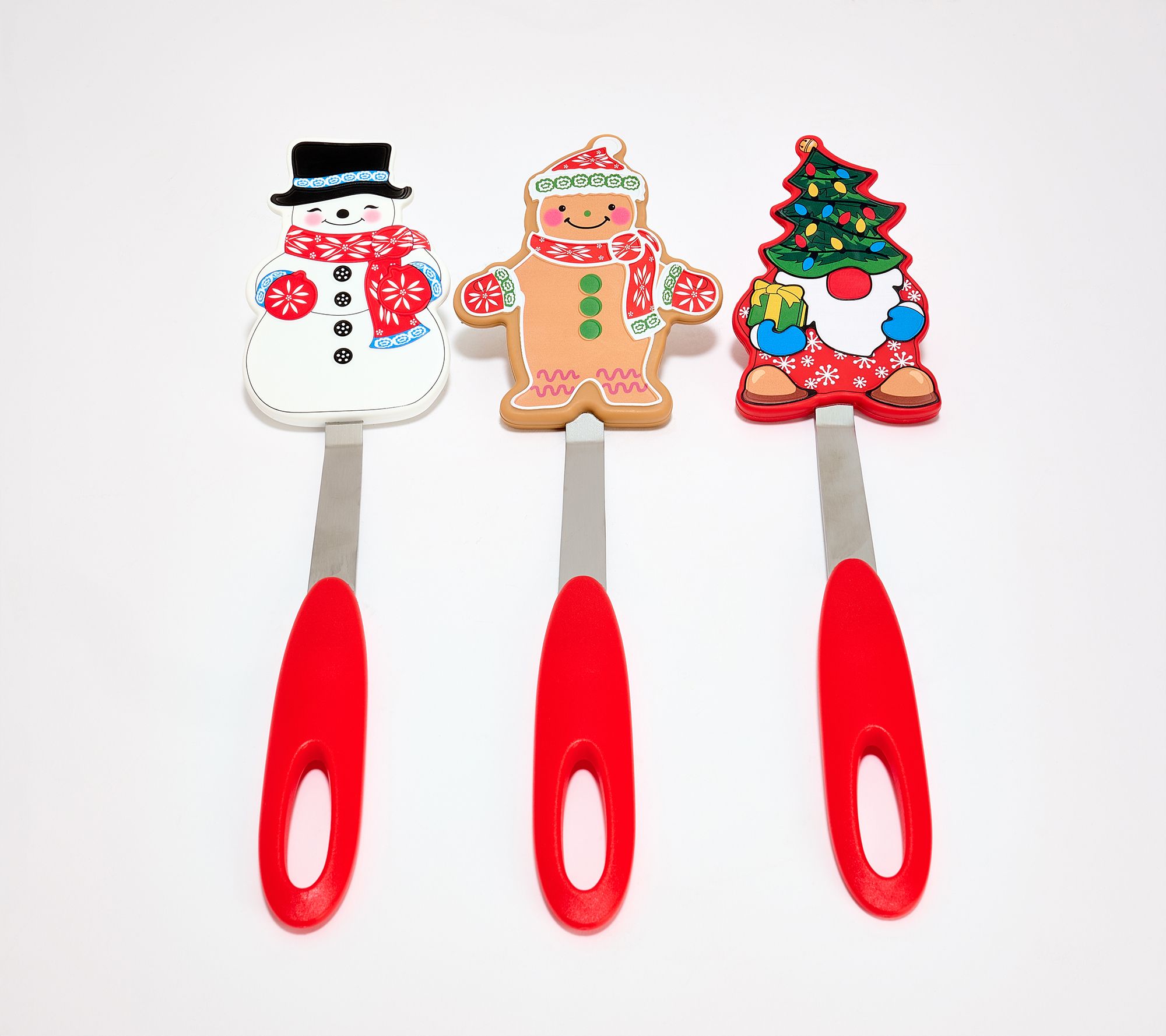 "As Is" Temp-tations Seasonal Set of 3 Silicone Turners