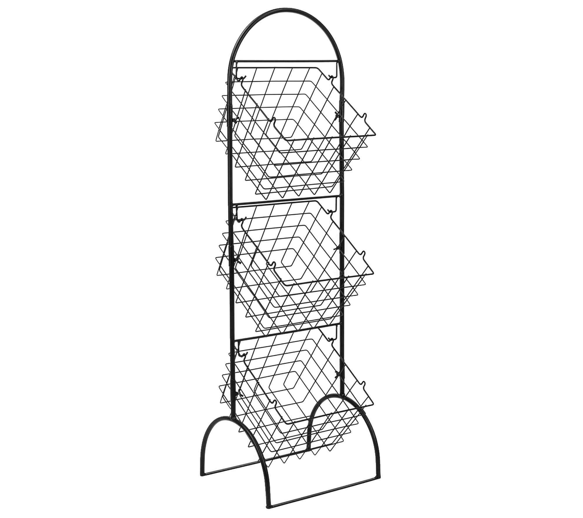 Sorbus 3-Tier Wire Market Basket Storage Stand