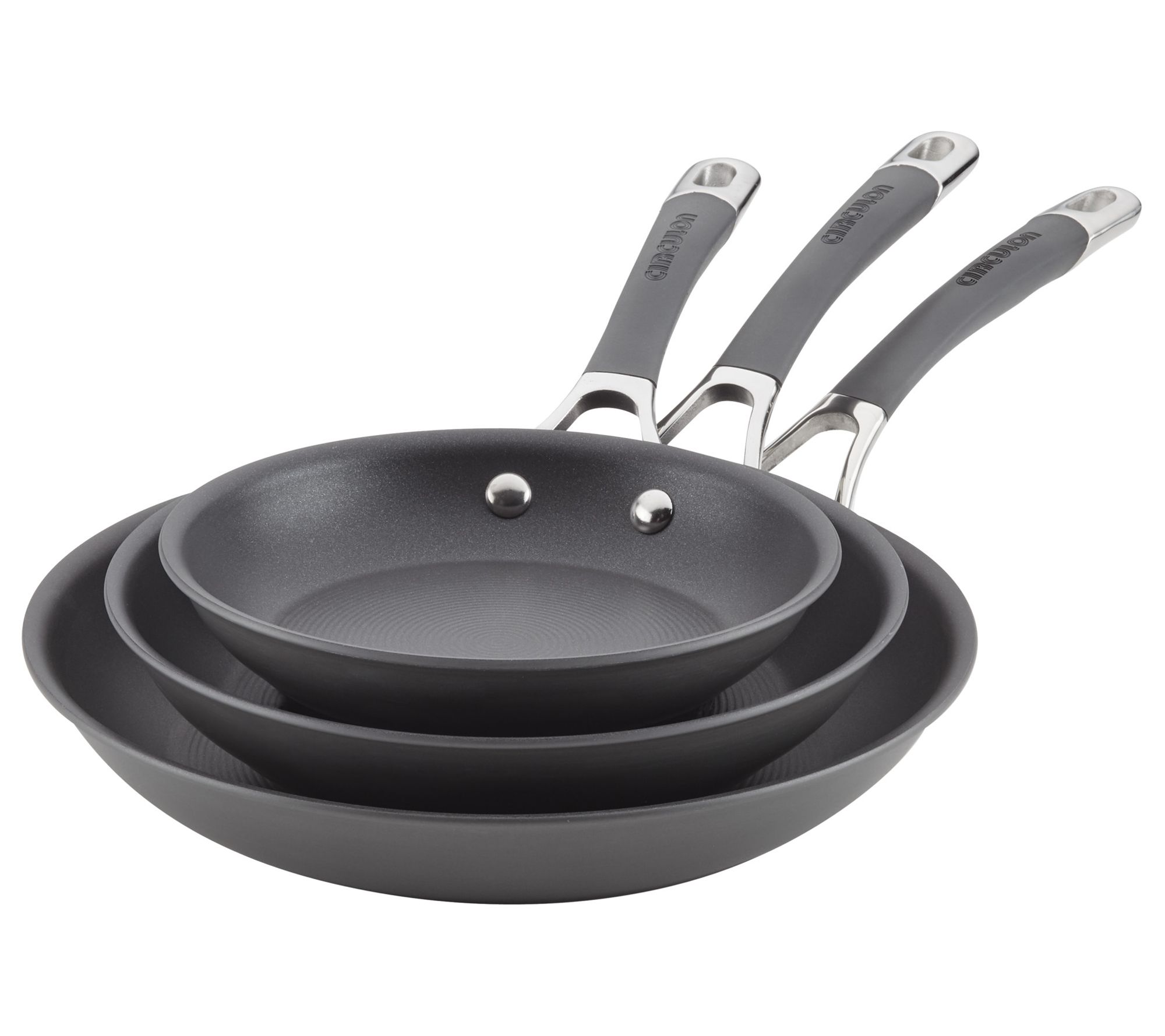 Bergner Retro Collection Cast Aluminum Nonstick Pots and Pans 10 Piece Cookware  Set - Dark Gray 