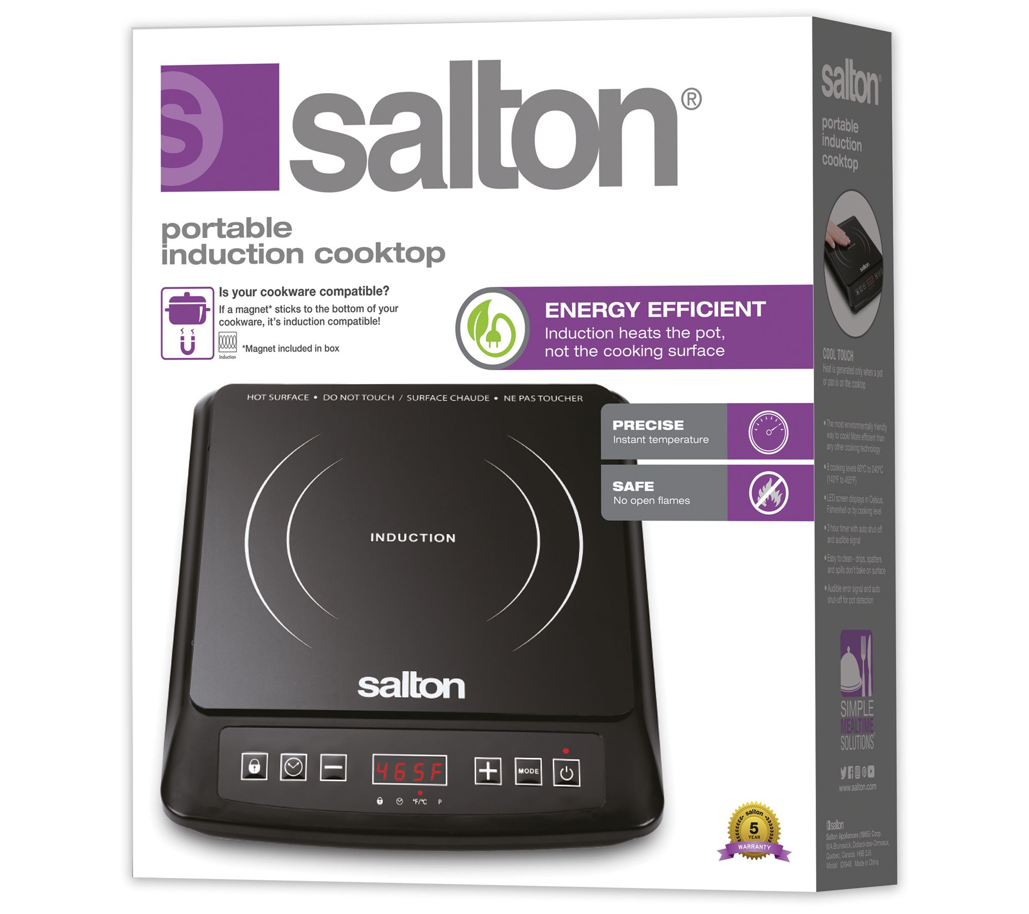 Salton Portable Induction Cooktop