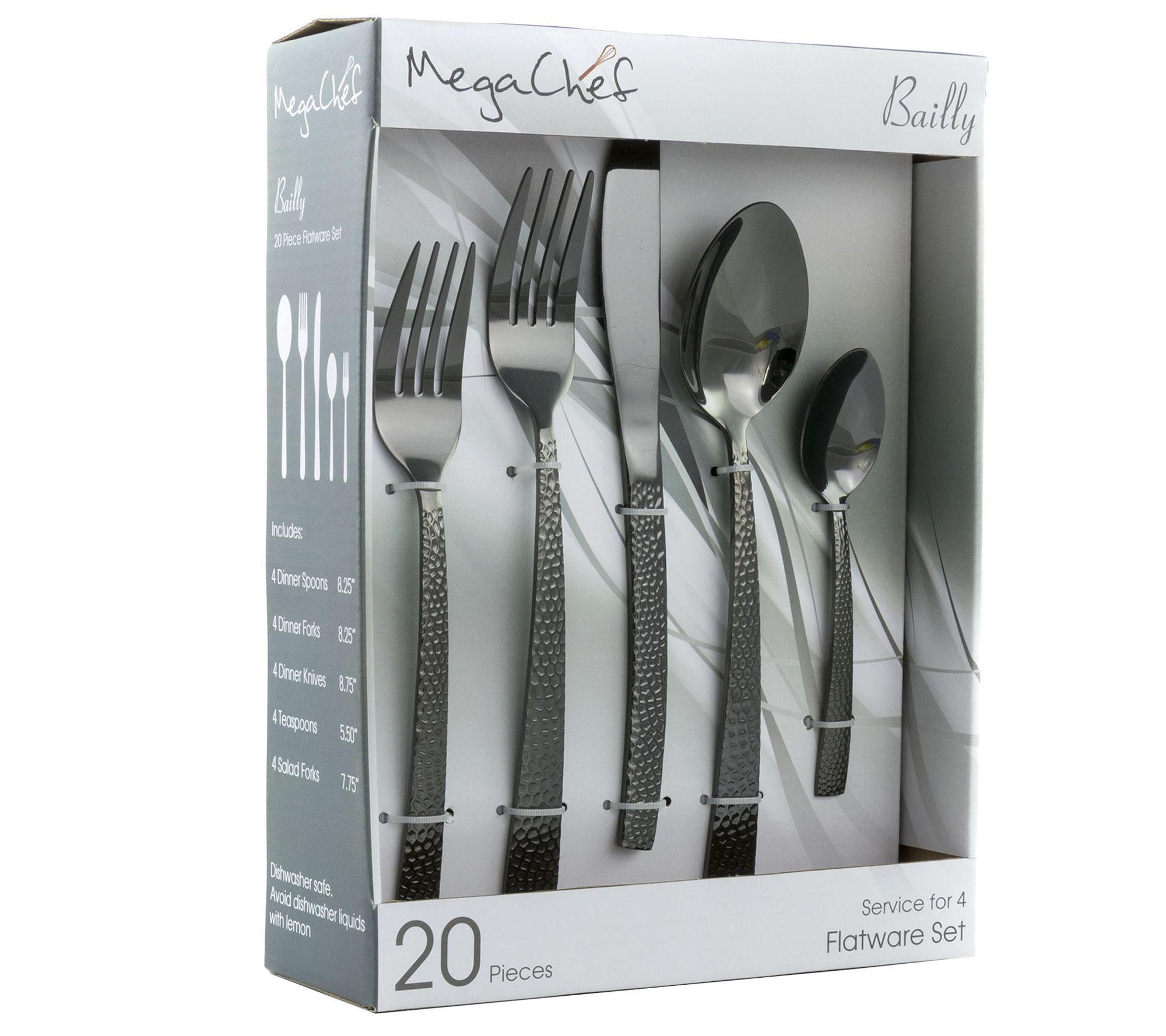 MegaChef Baily 20-Piece Flatware Utensil Set