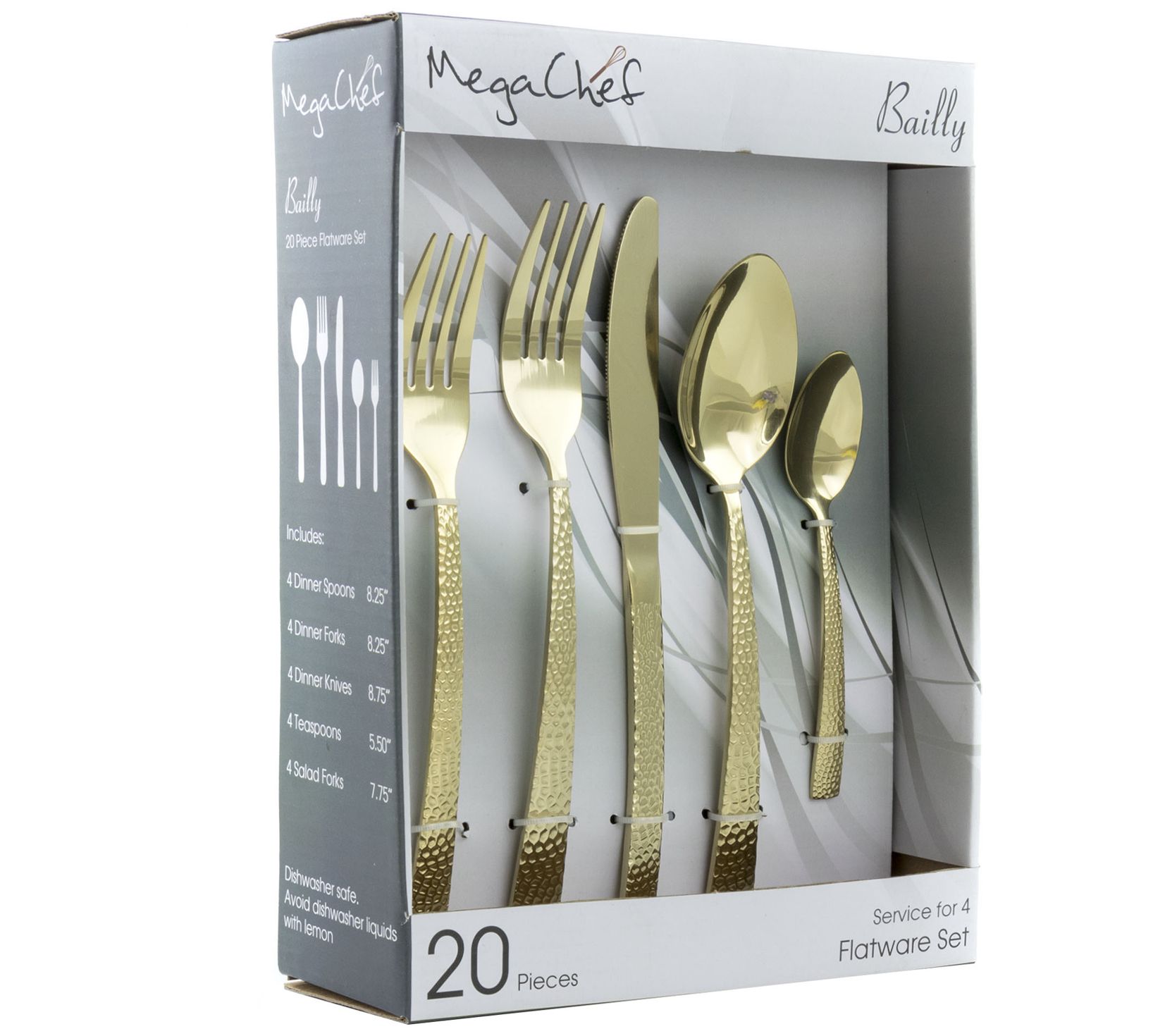 MegaChef Baily 20-Piece Flatware Utensil Set