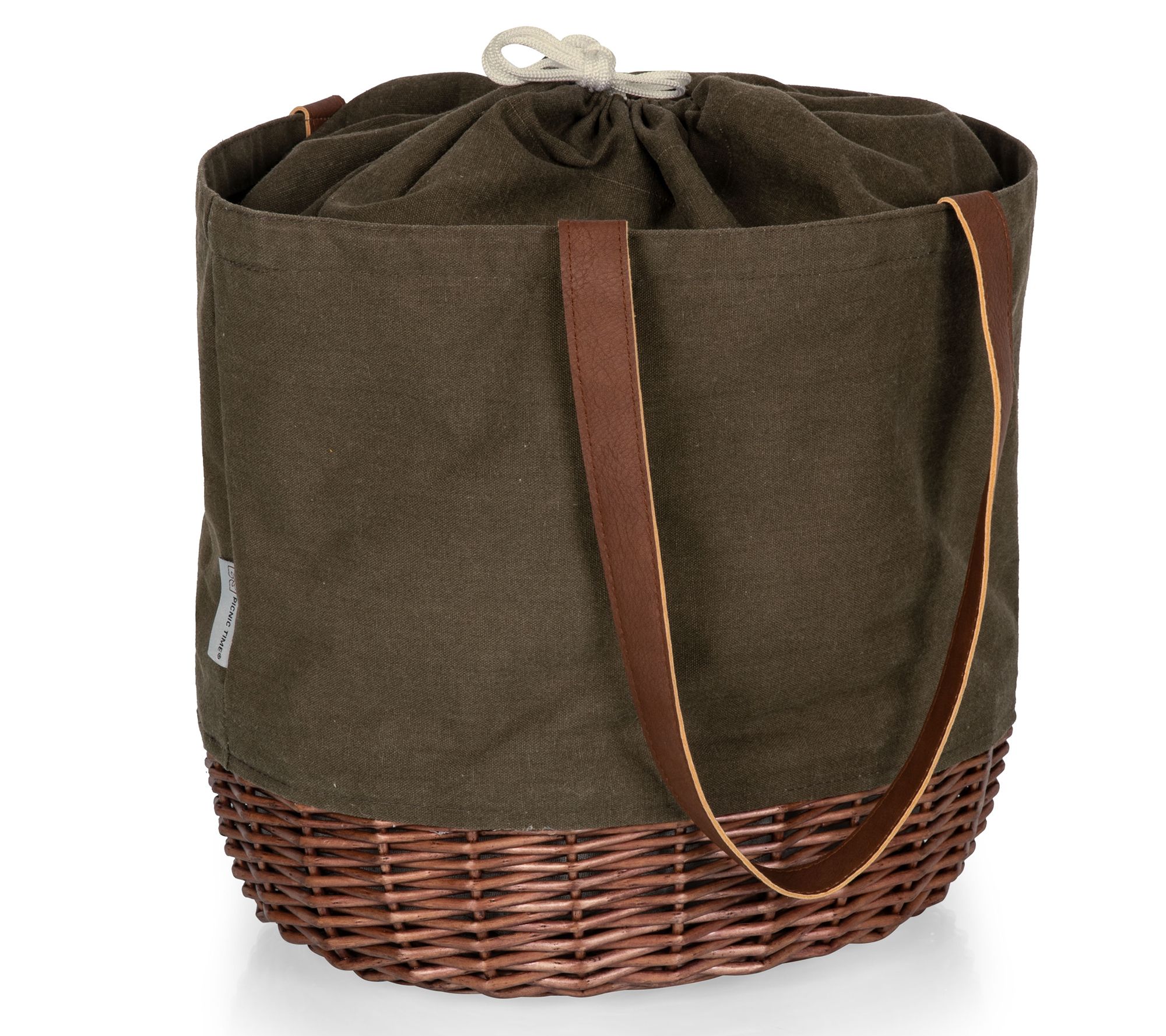 Picnic Time Coronado Canvas and Willow PicnicBasket Tote