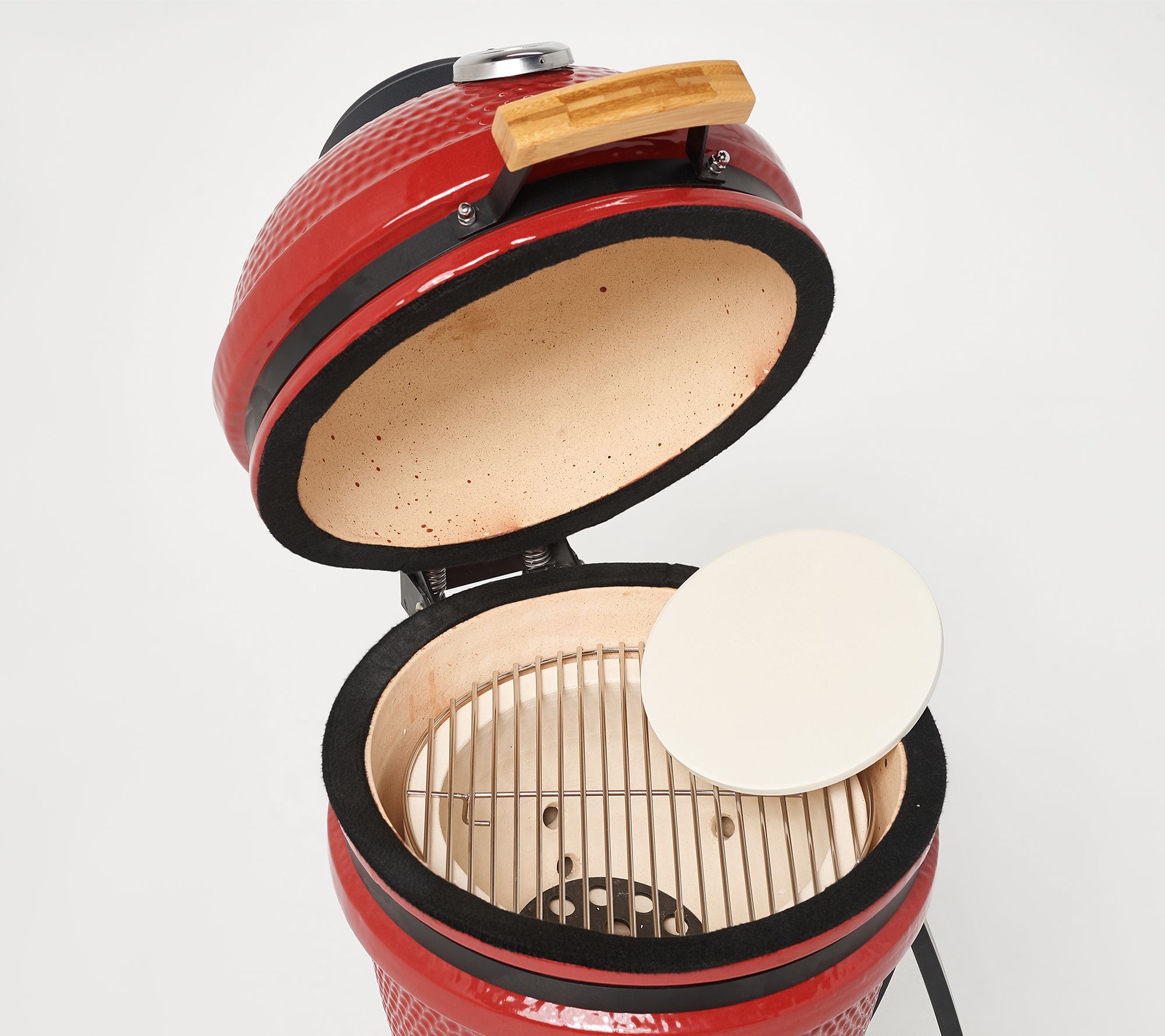 LifePro 15" KamadoStyle Ceramic Grill with Cover and Pizza Stone