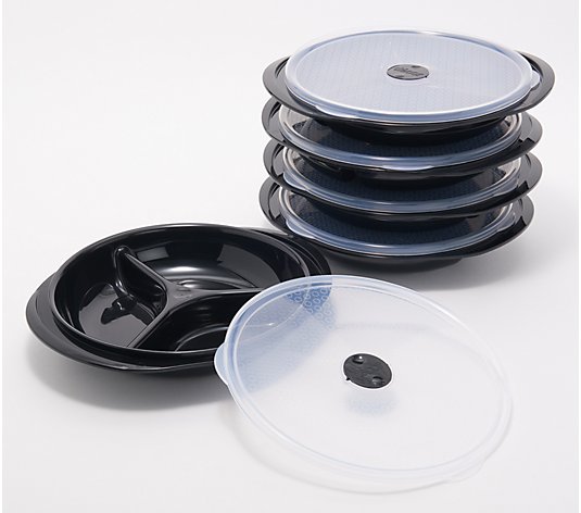 Decor Set of 5 Microsafe Segmented Plates