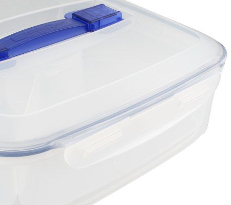 Lock & Lock Appetizer Handy Container with Removable Divided Tray 