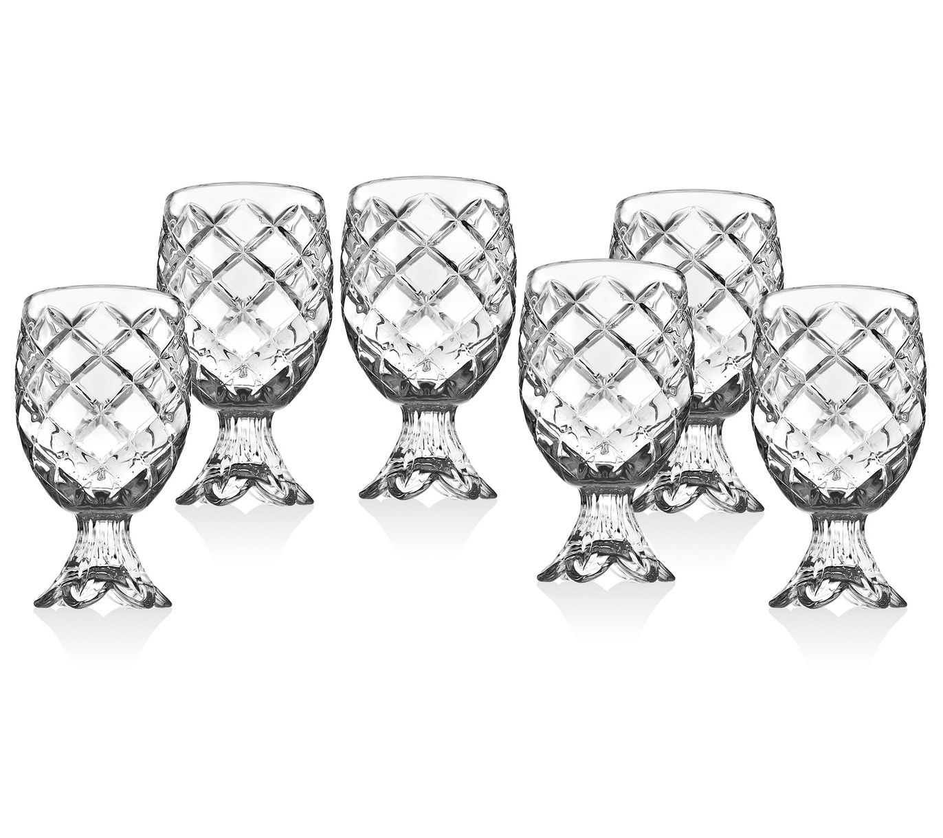 Godinger Set of 6 Pineapple Shot Glasses