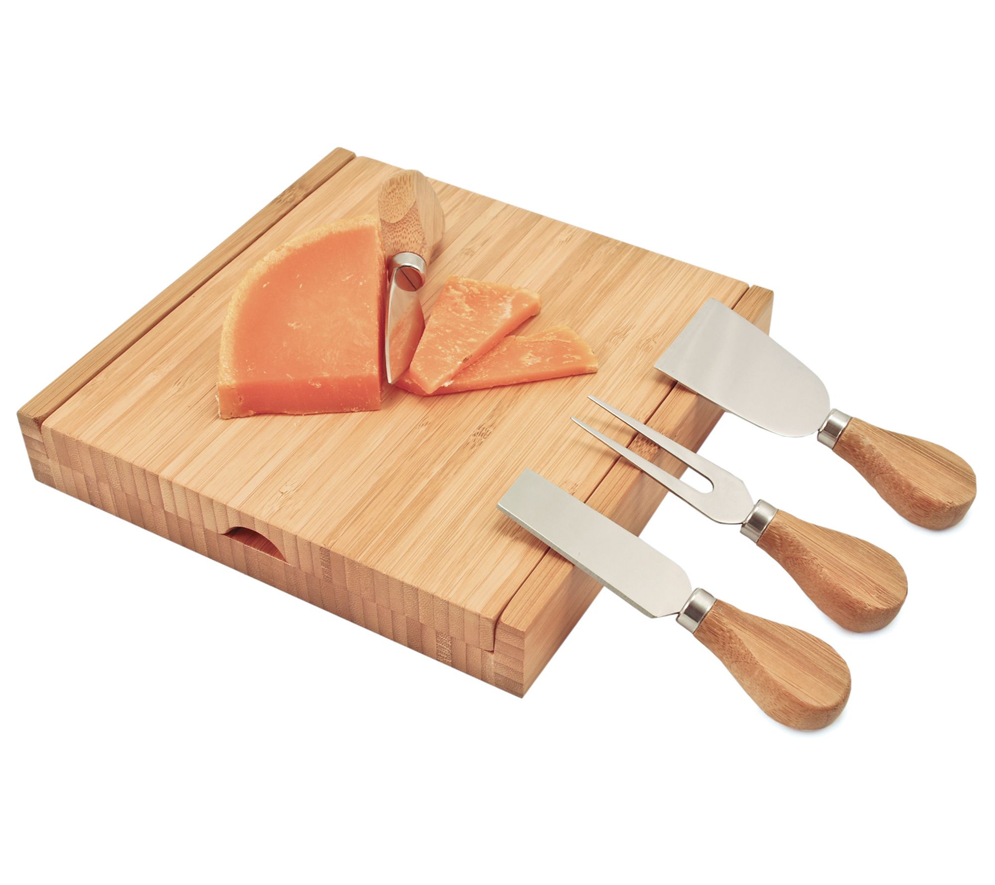 Viking 7-Piece Acacia Wood Slate Cheese Board Charcuterie Set